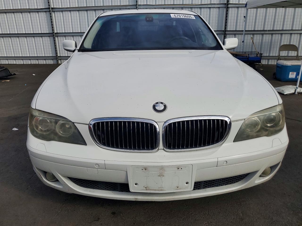 2009 Bmw 750 Li White vin: WBAHN83528DT78994
