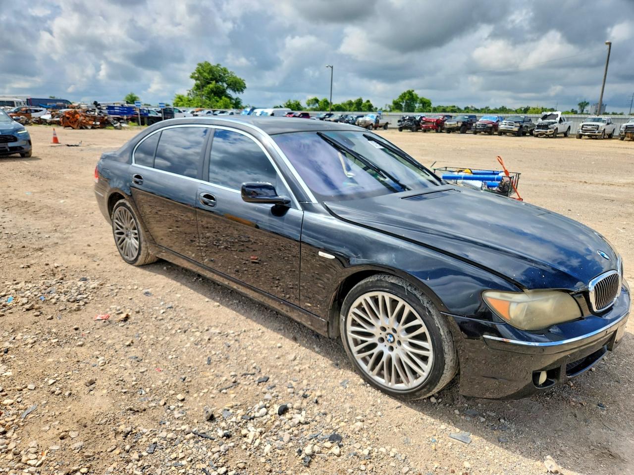 2008 Bmw 750 Li Black vin: WBAHN83528DT80485