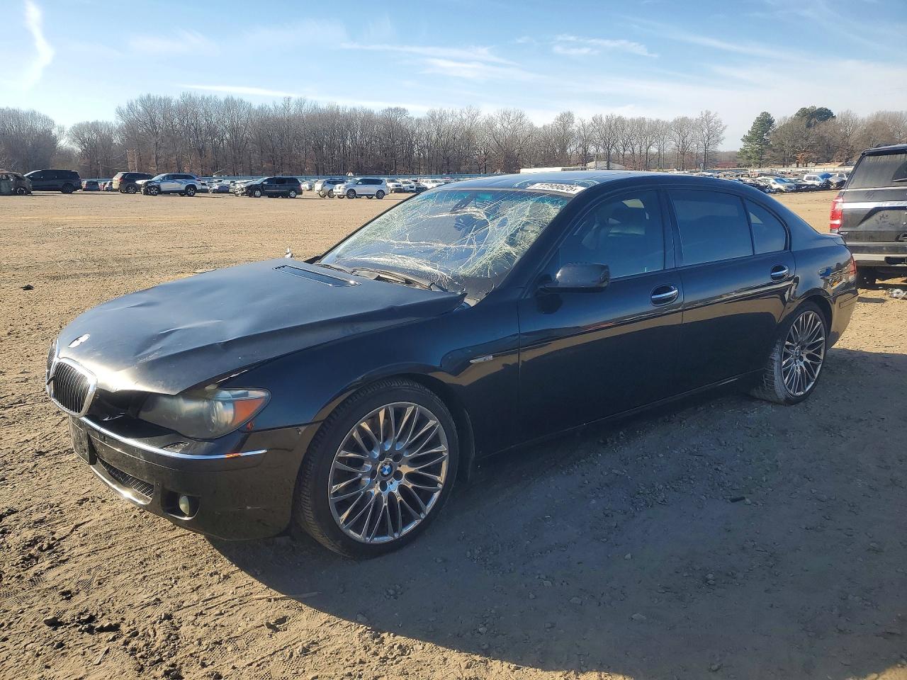 2008 Bmw 750 Li Black vin: WBAHN83528DT81118
