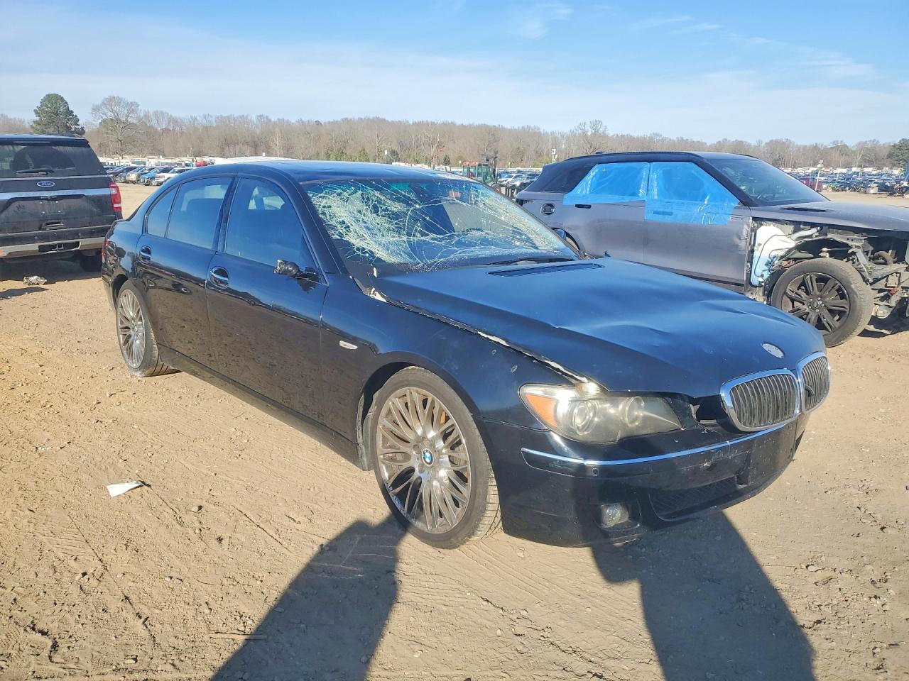 2008 Bmw 750 Li Black vin: WBAHN83528DT81118