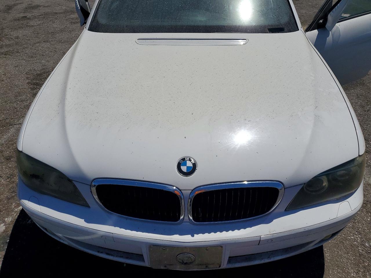 2008 Bmw 750 Li White vin: WBAHN83528DT81782