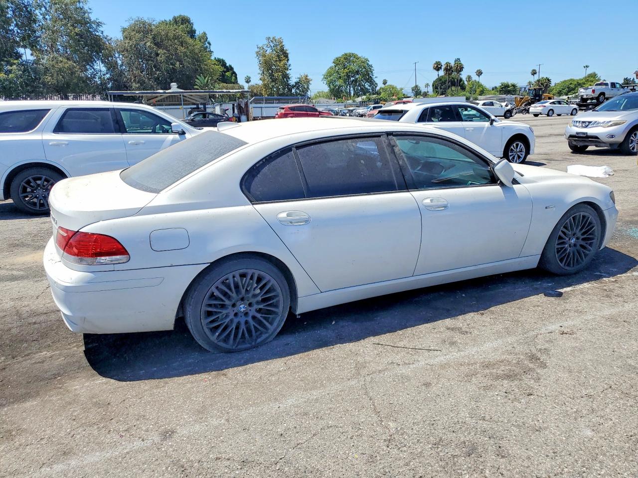 2008 Bmw 750 Li White vin: WBAHN83528DT81782
