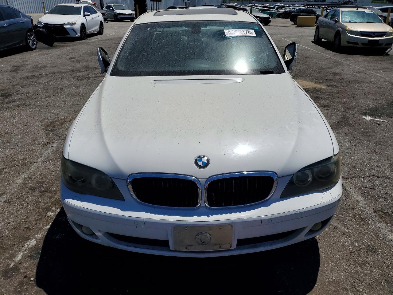 2008 Bmw 750 Li White vin: WBAHN83528DT81782