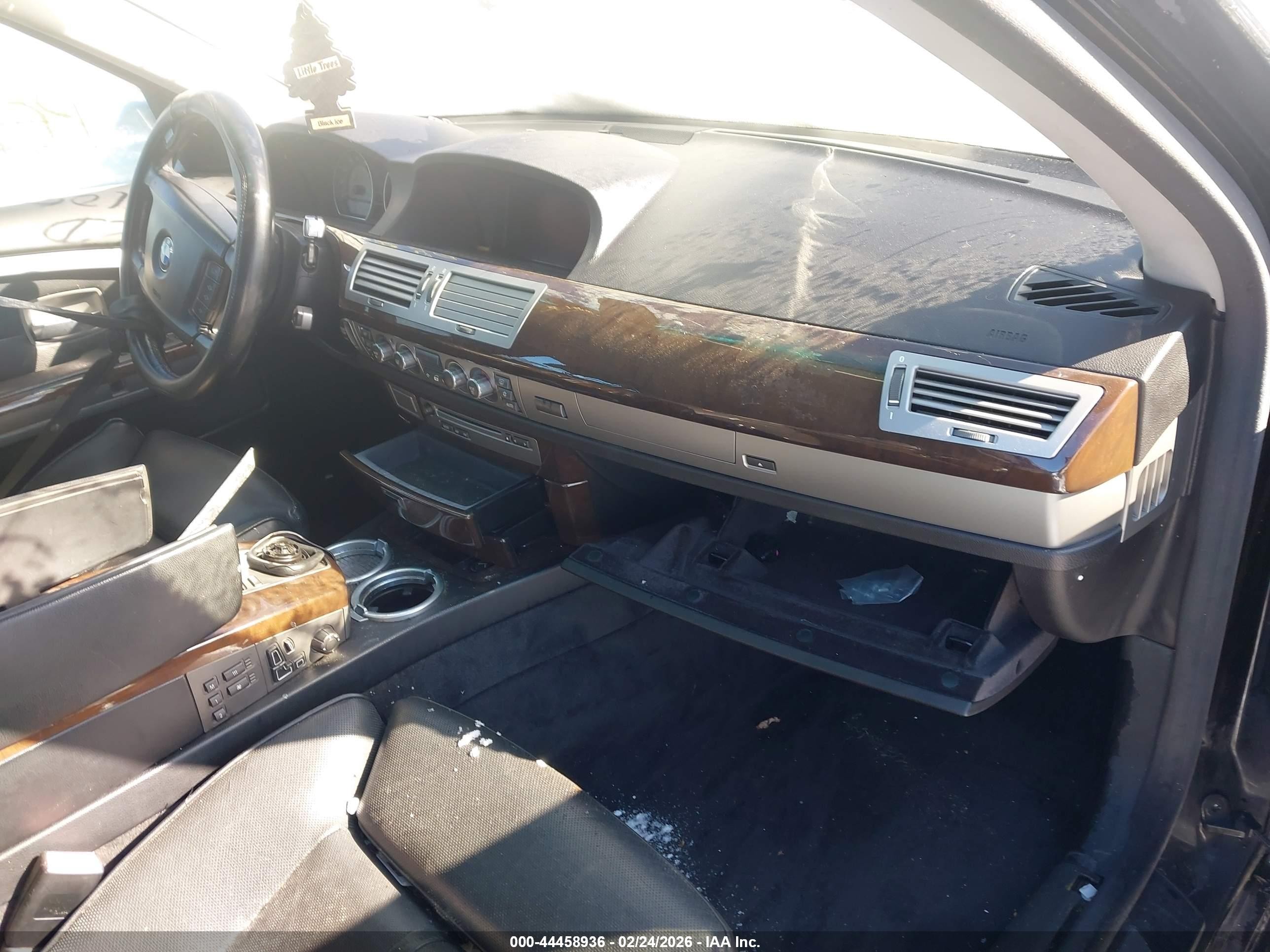 2006 Bmw 750li   Черный vin: WBAHN83536DT26237
