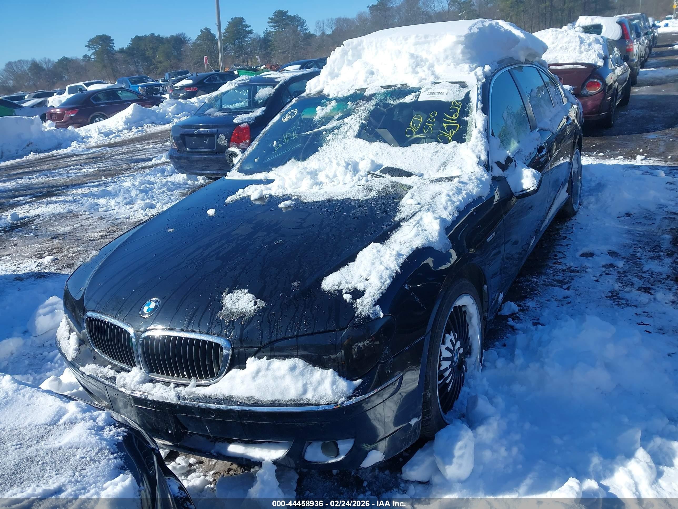 2006 Bmw 750li   Черный vin: WBAHN83536DT26237