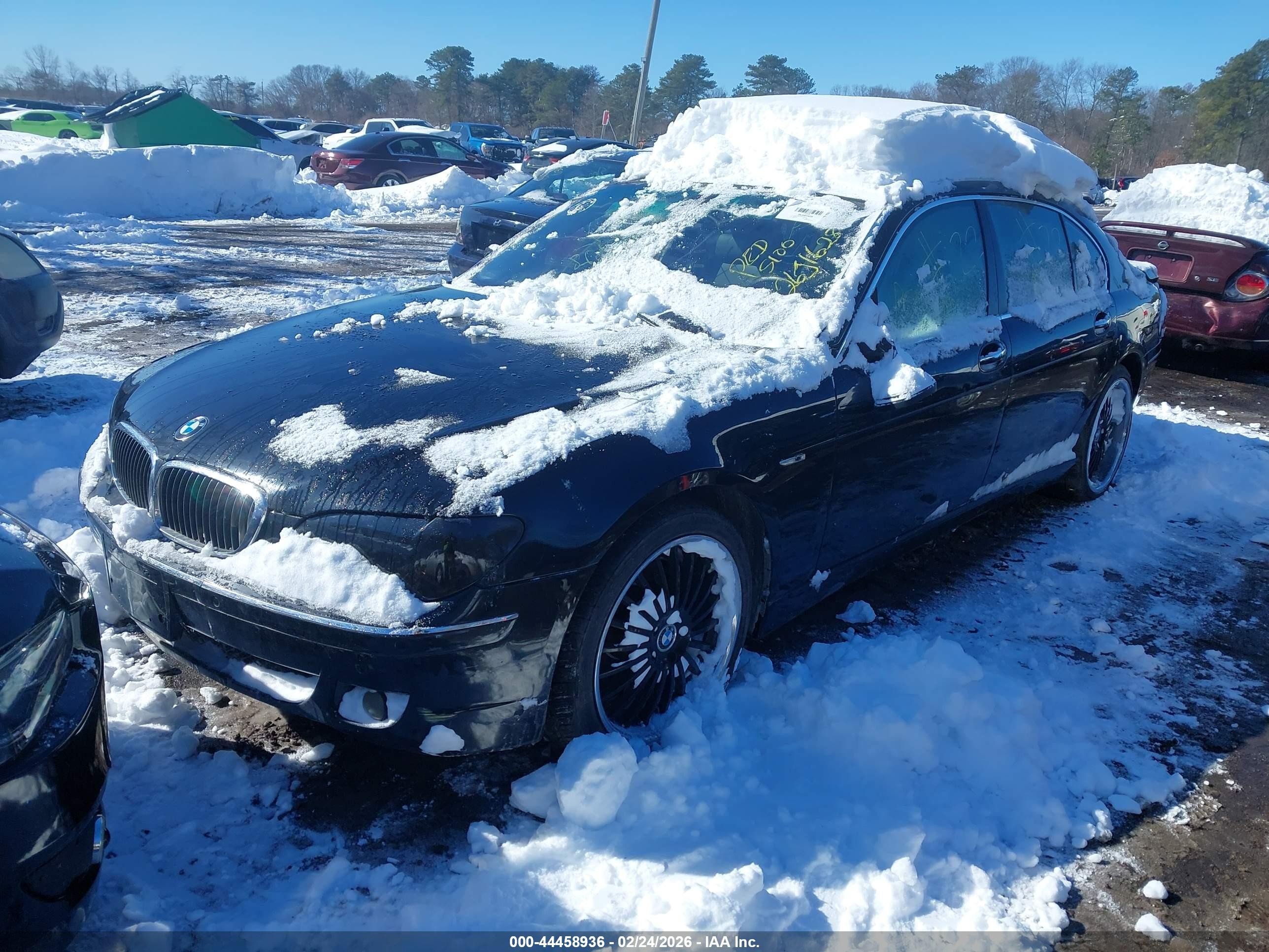 2006 Bmw 750li   Черный vin: WBAHN83536DT26237