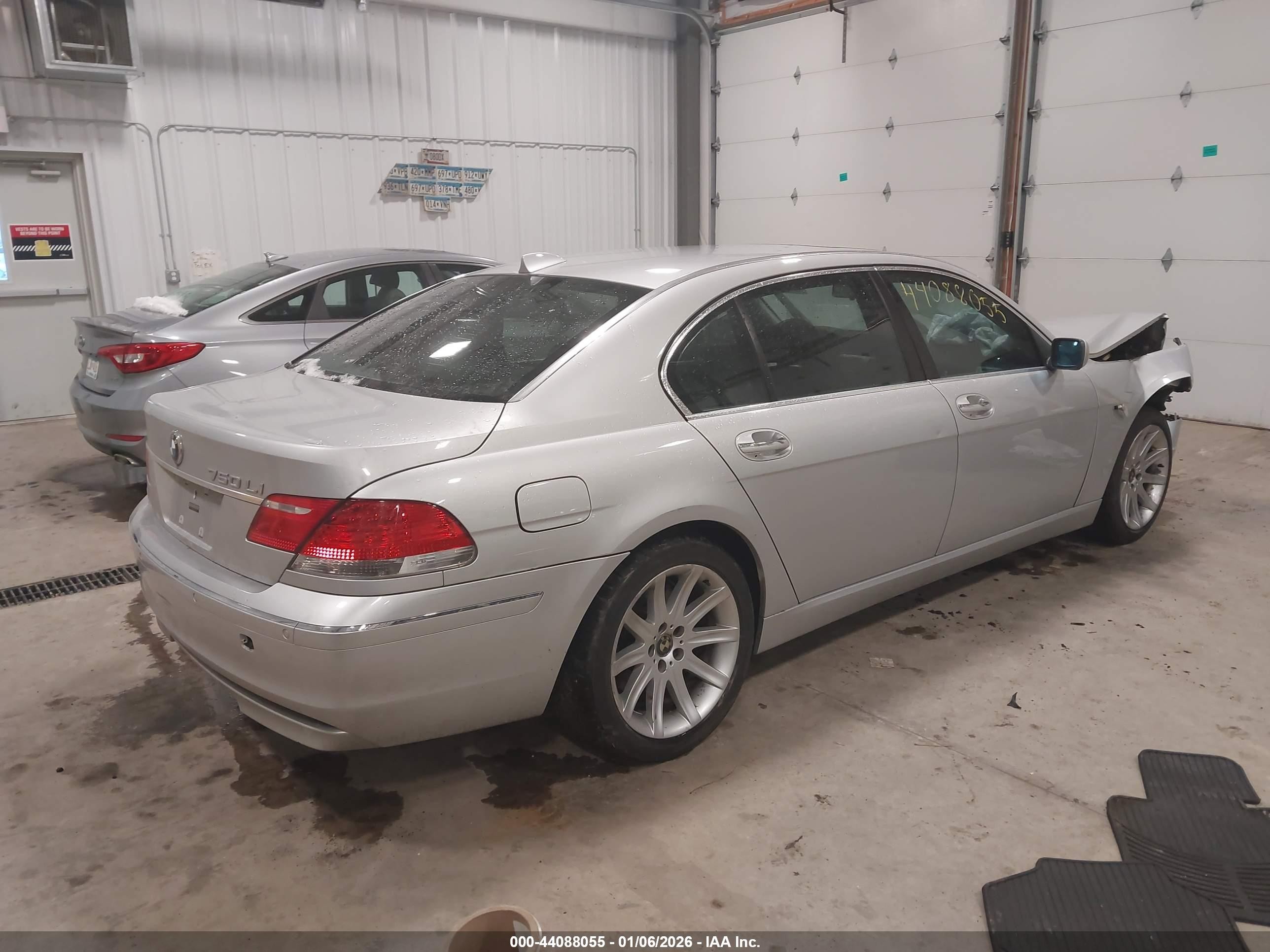 2006 Bmw 750li   Silver vin: WBAHN83536DT35326