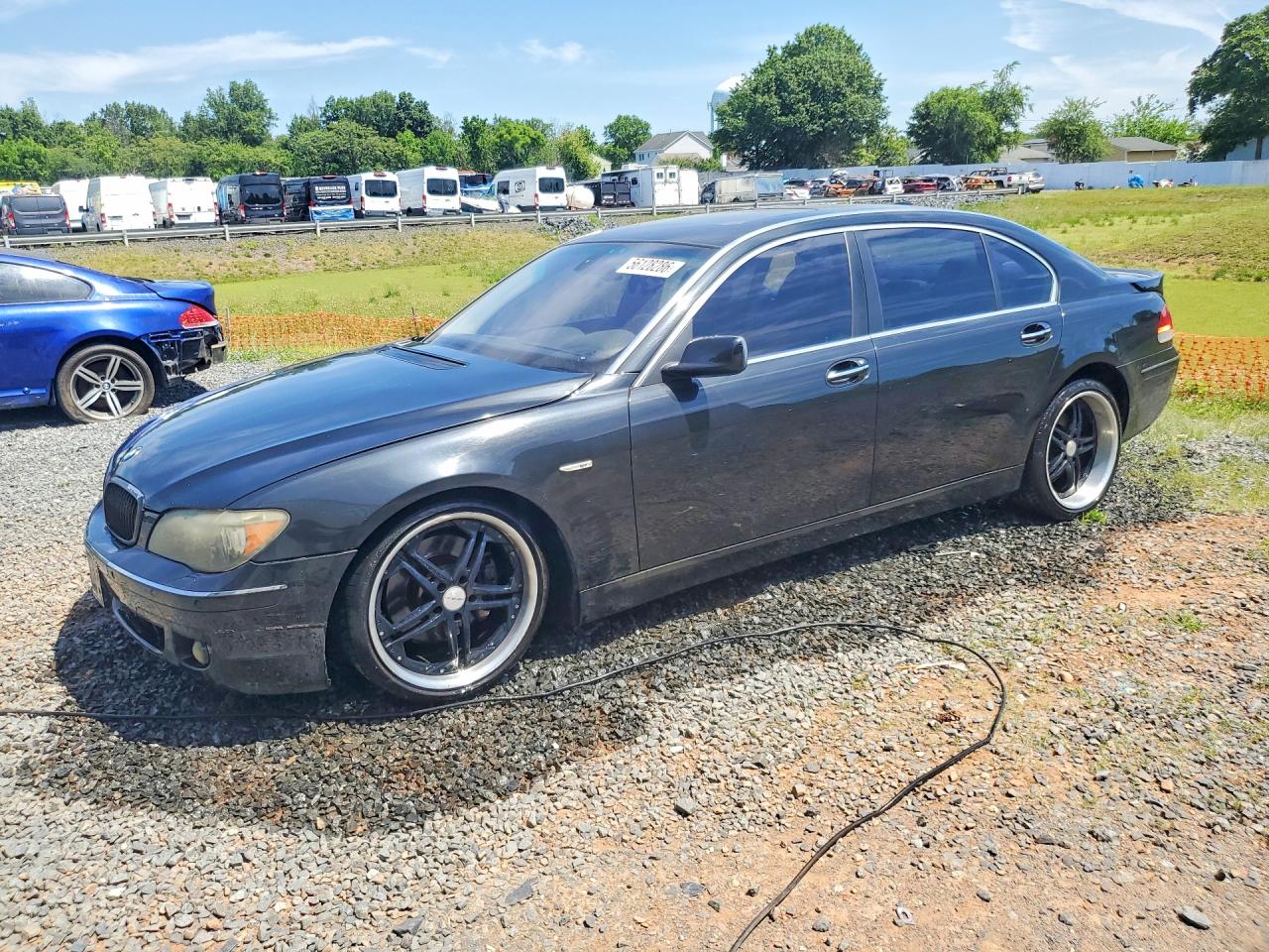 2006 Bmw 750 Li Black vin: WBAHN83536DT62817