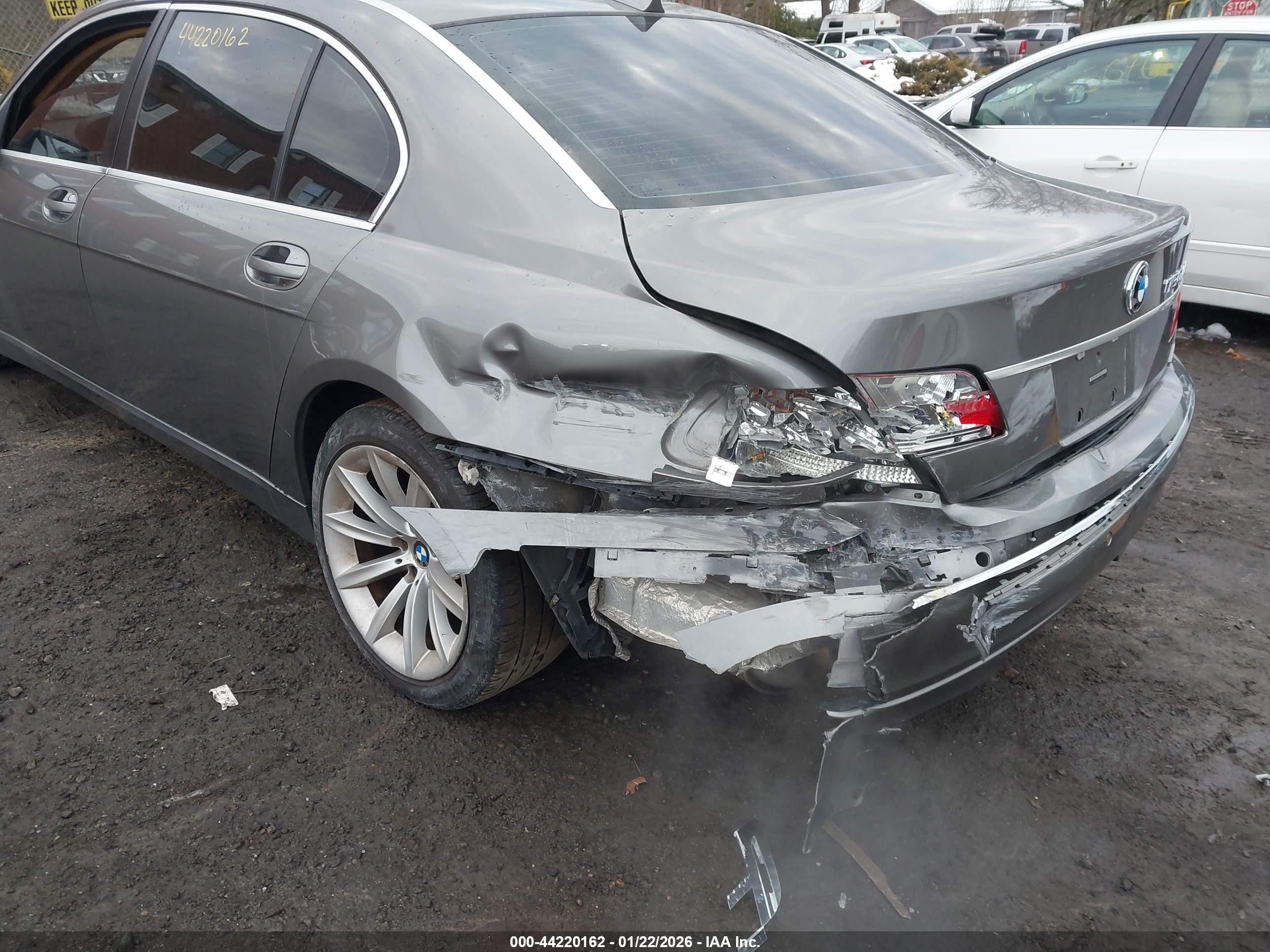 2007 Bmw 750li   Gray vin: WBAHN83537DT66397