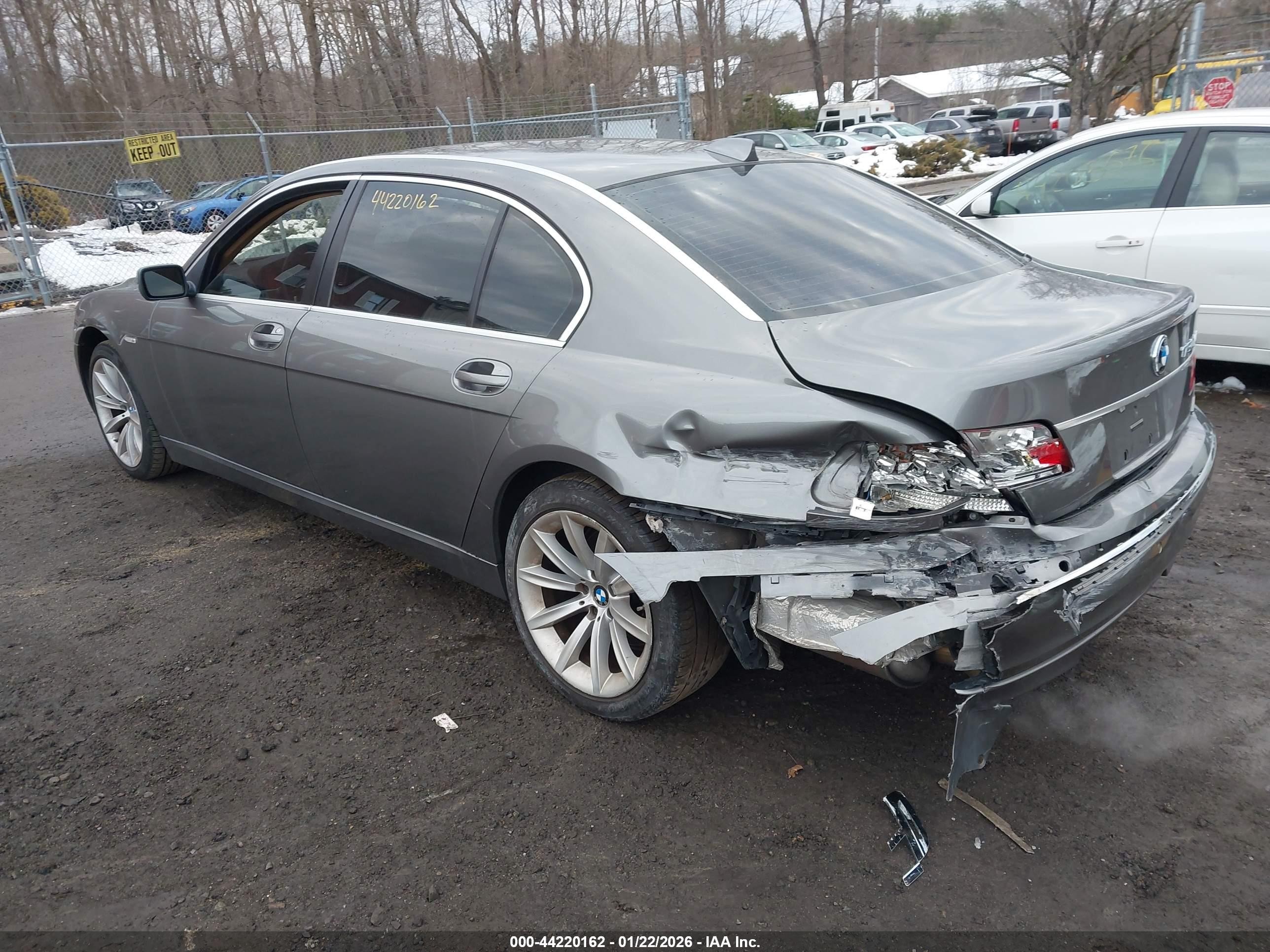 2007 Bmw 750li   Gray vin: WBAHN83537DT66397