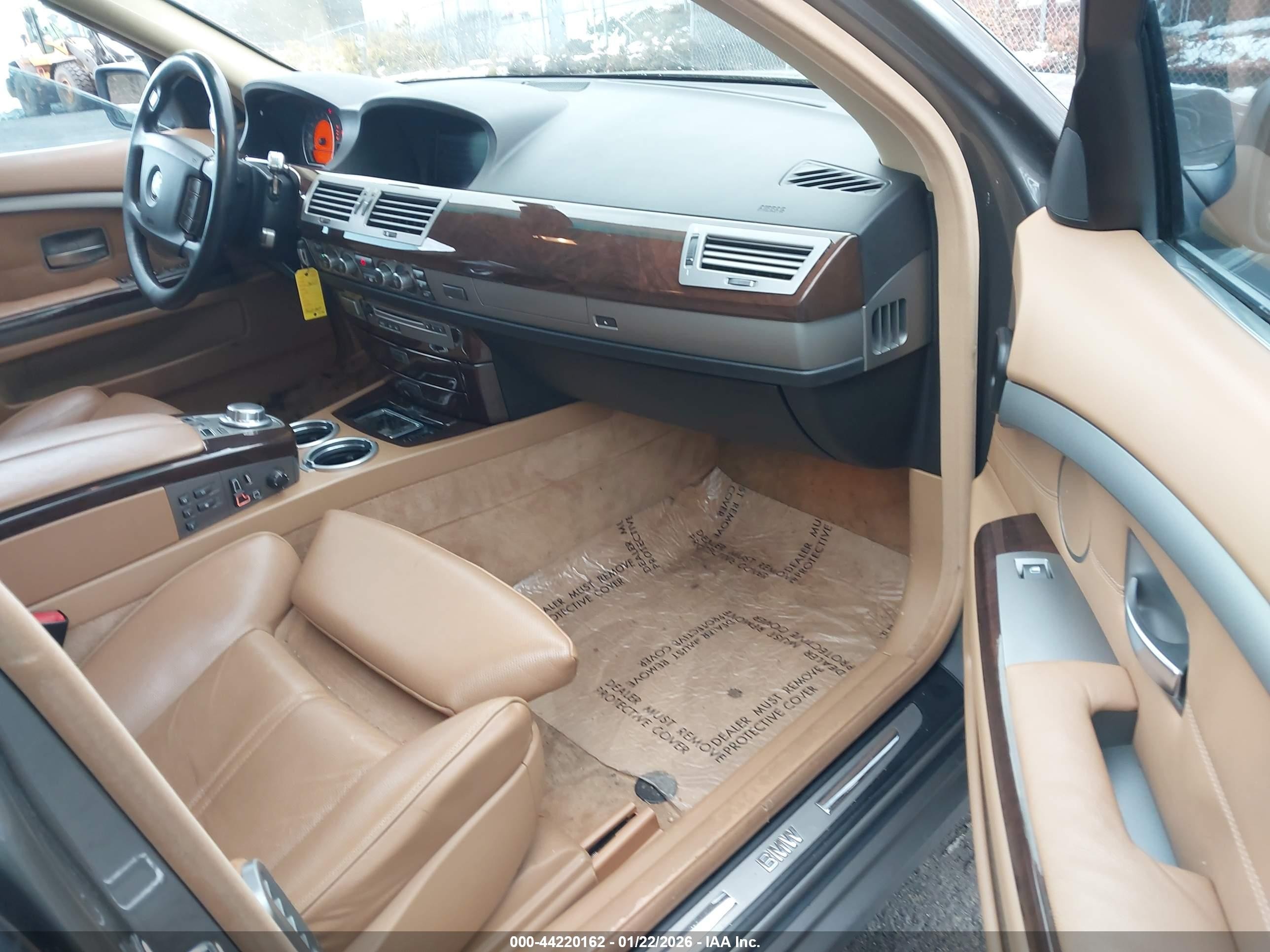 2007 Bmw 750li   Gray vin: WBAHN83537DT66397