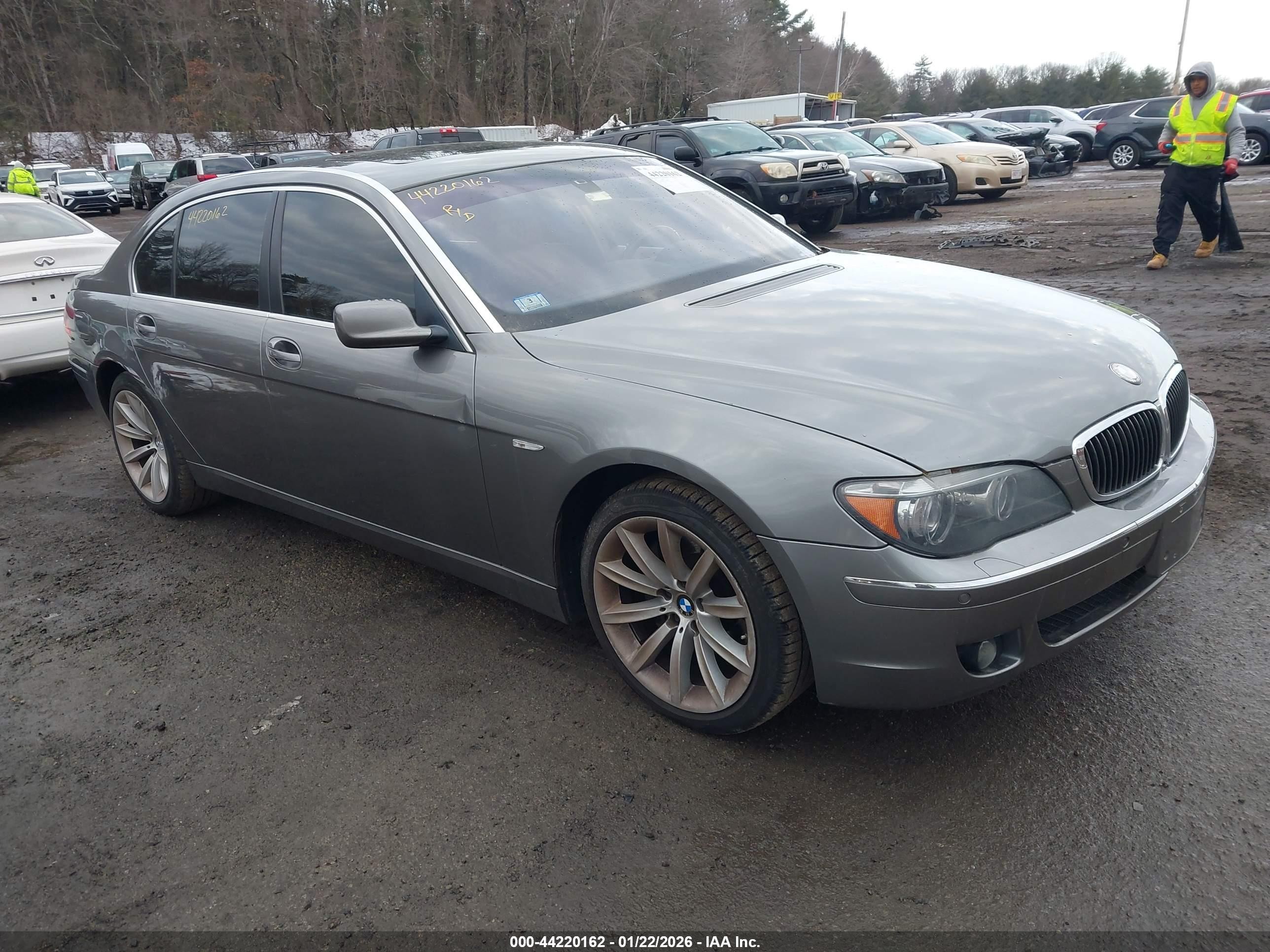 2007 Bmw 750li   Gray vin: WBAHN83537DT66397