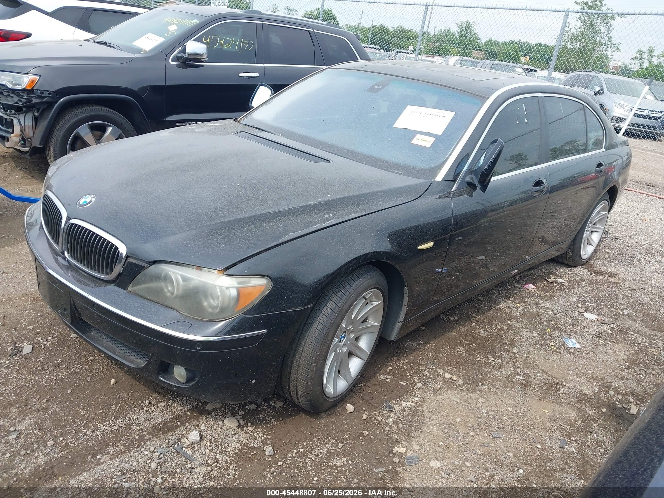 2007 Bmw 750li   Black vin: WBAHN83537DT72944