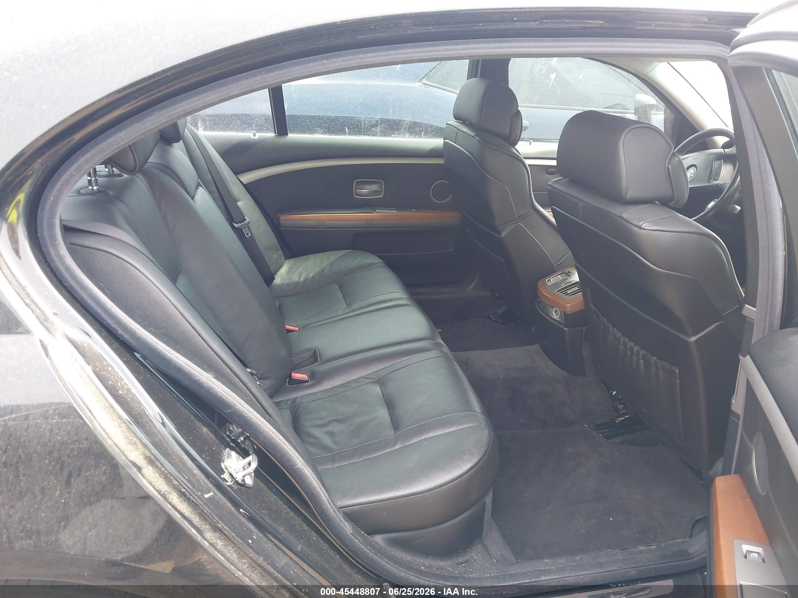 2007 Bmw 750li   Black vin: WBAHN83537DT72944