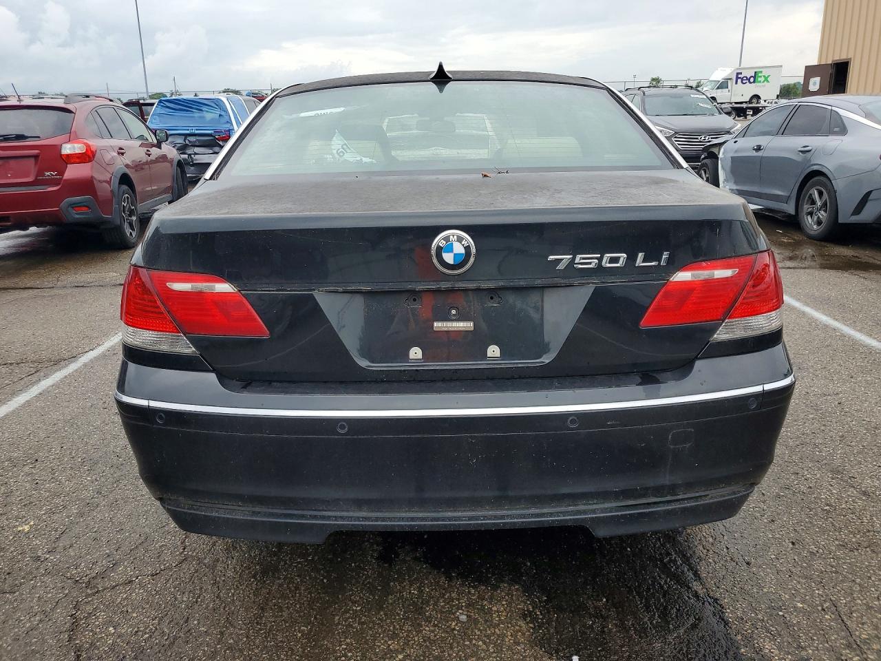 2008 Bmw 750 Li Black vin: WBAHN83538DT78549