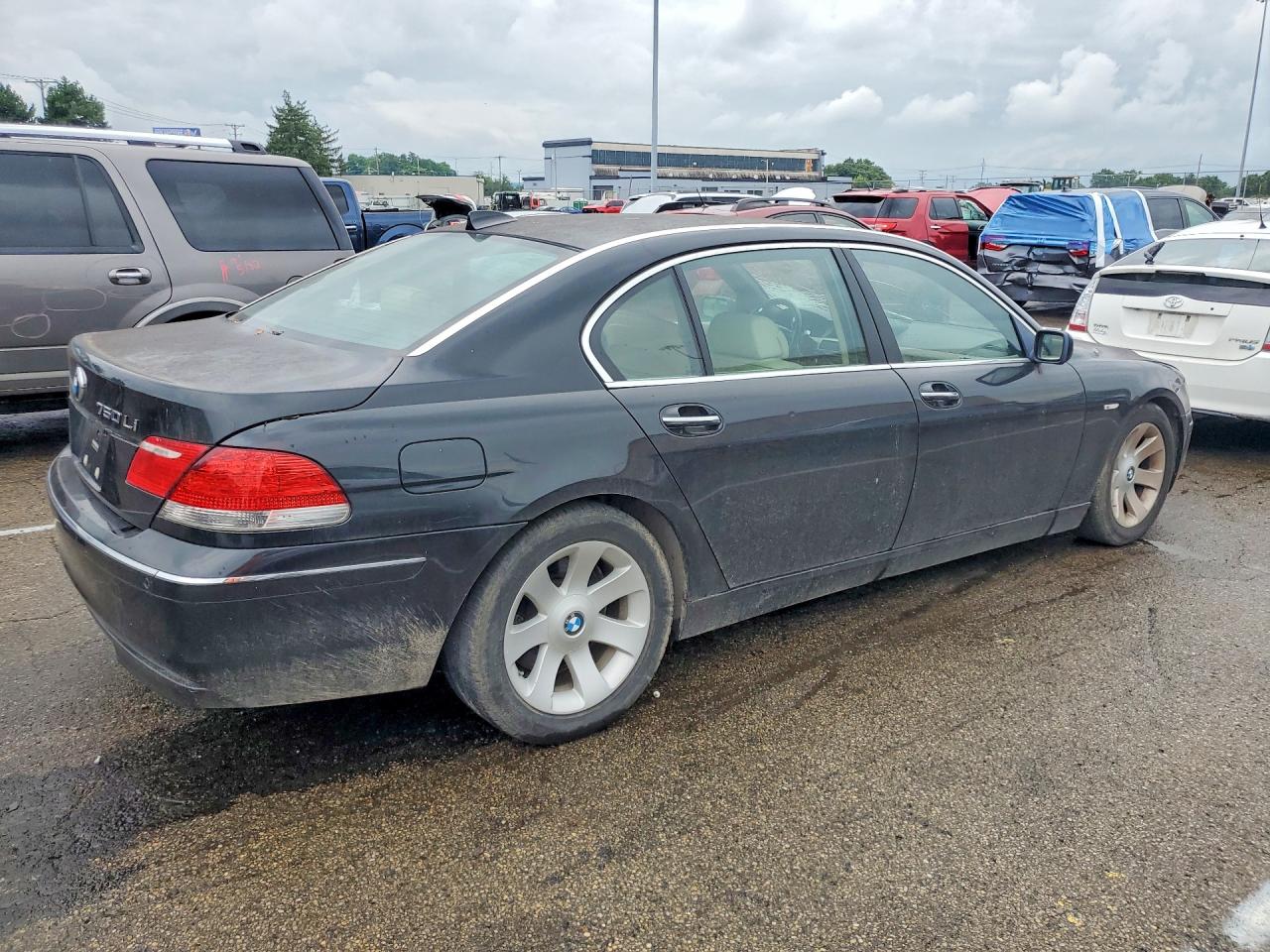 2008 Bmw 750 Li Black vin: WBAHN83538DT78549