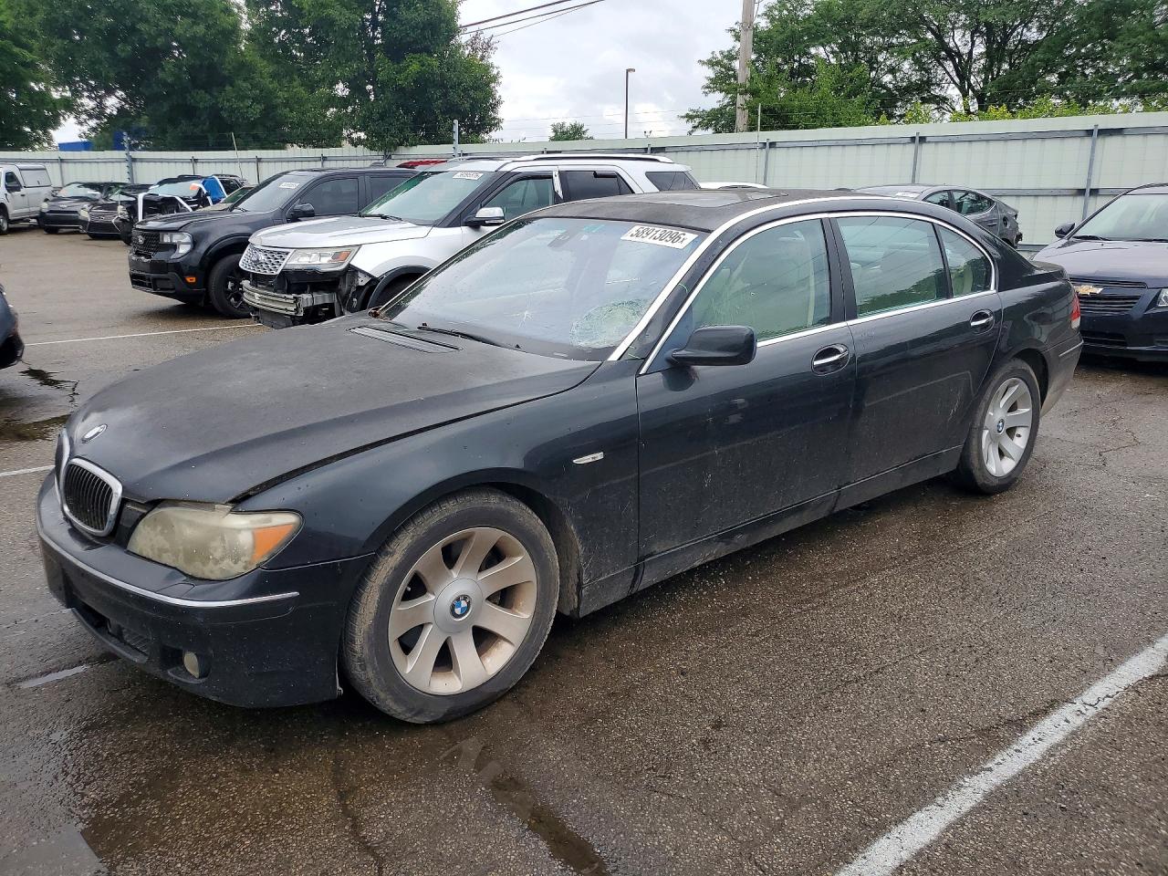 2008 Bmw 750 Li Black vin: WBAHN83538DT78549