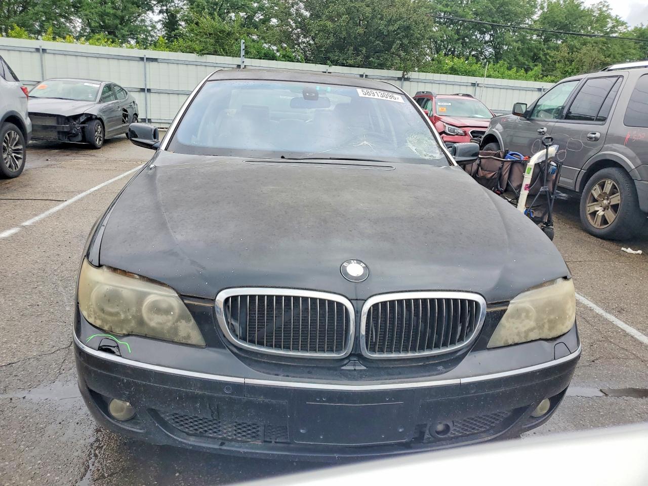2008 Bmw 750 Li Black vin: WBAHN83538DT78549