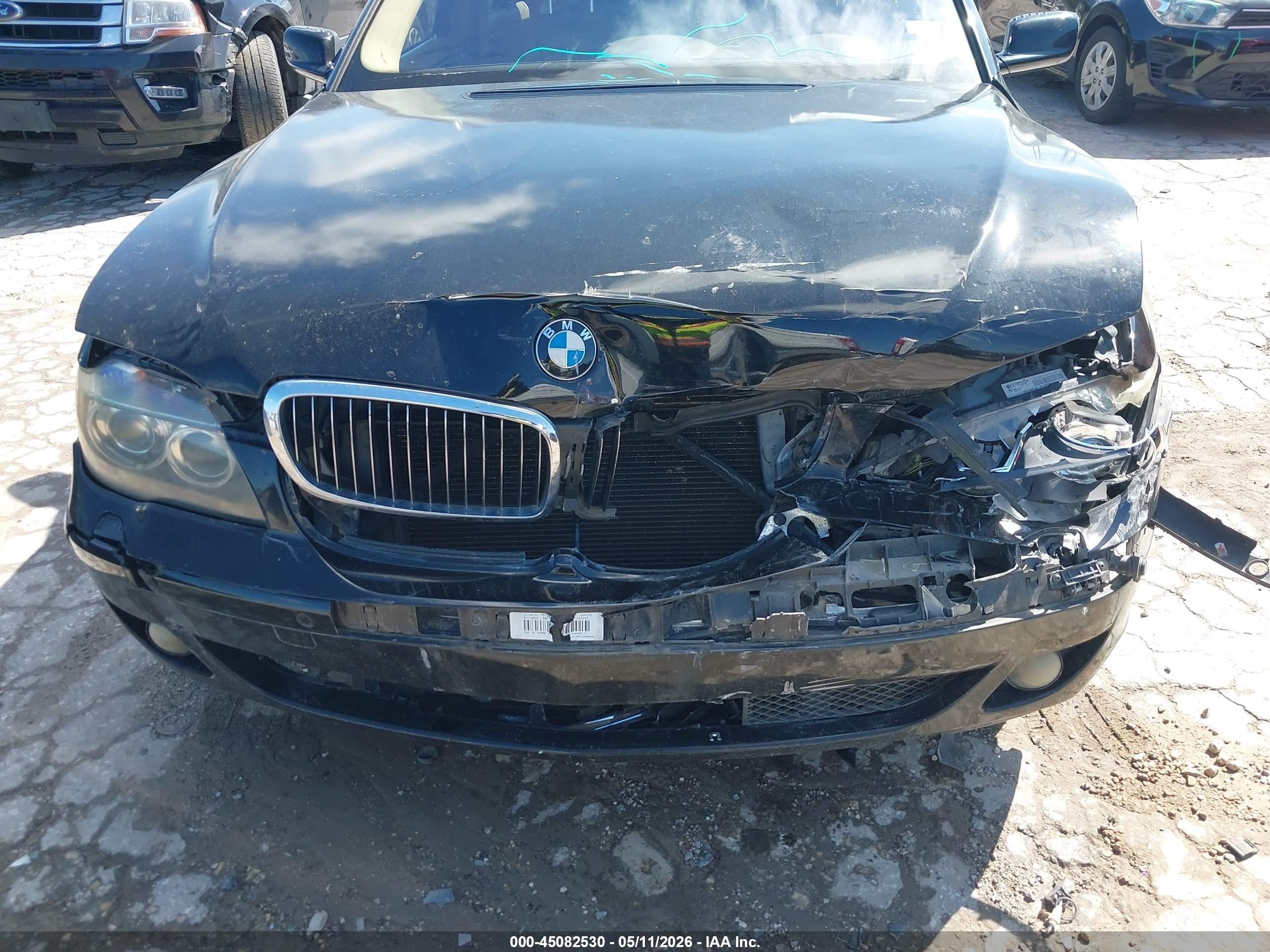 2008 Bmw 750li   Черный vin: WBAHN83538DT78678