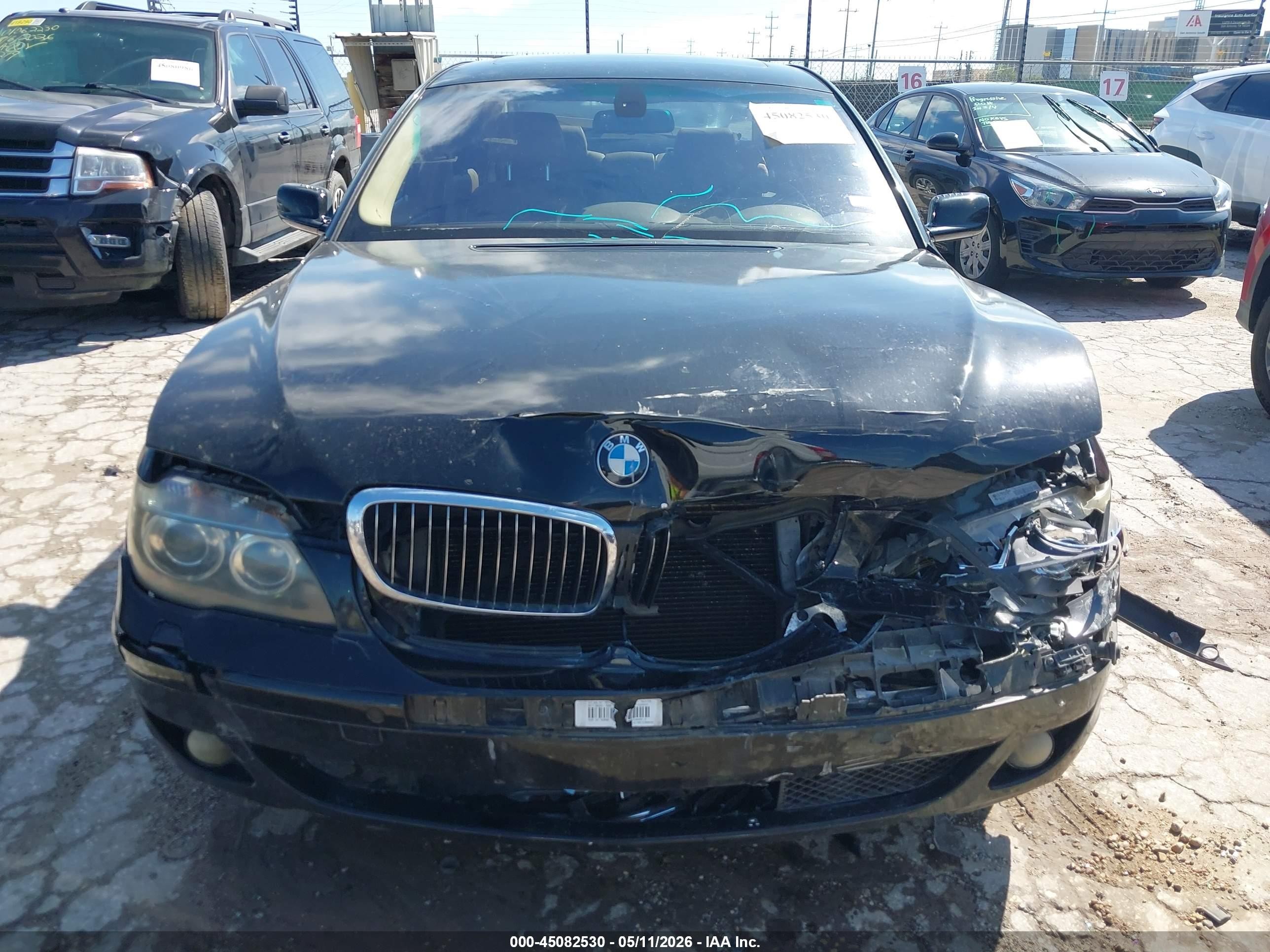2008 Bmw 750li   Черный vin: WBAHN83538DT78678