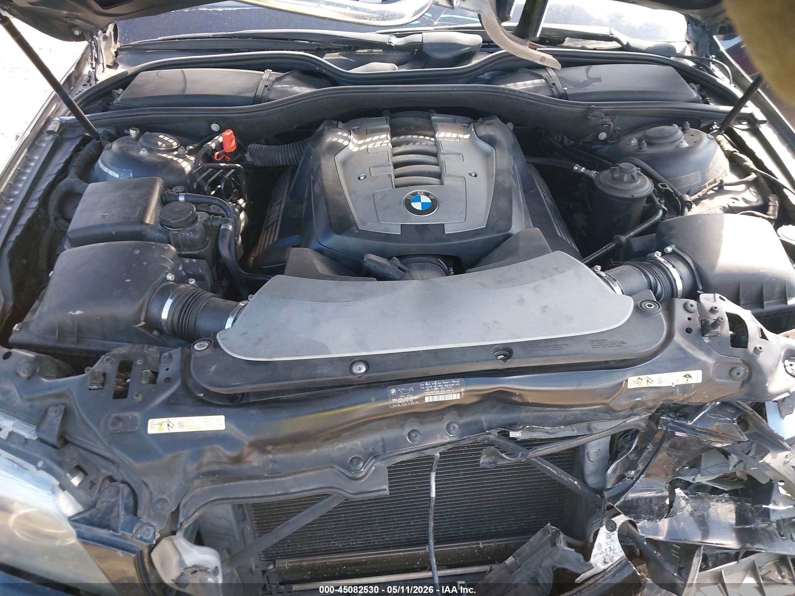 2008 Bmw 750li   Черный vin: WBAHN83538DT78678