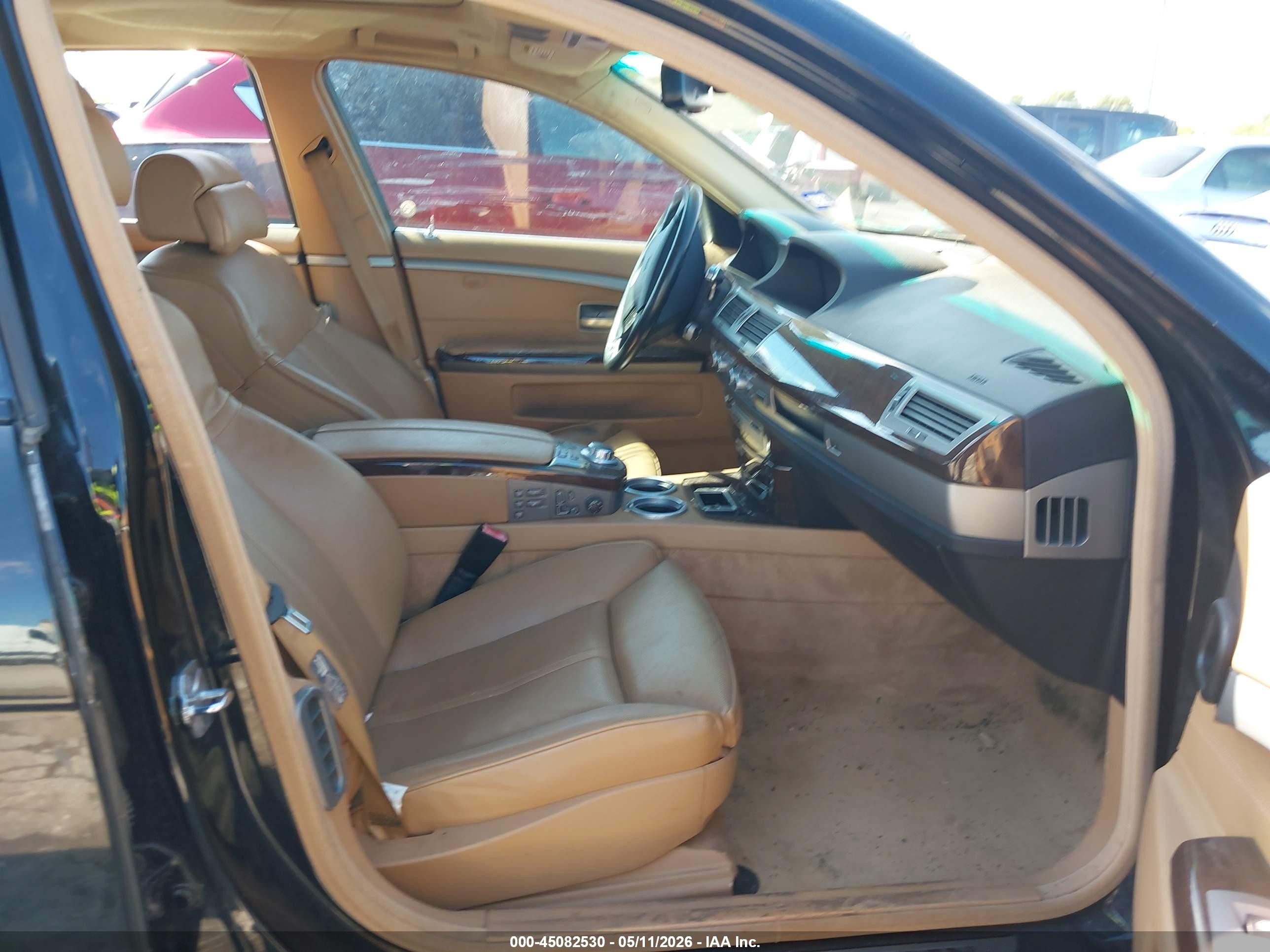 2008 Bmw 750li   Черный vin: WBAHN83538DT78678