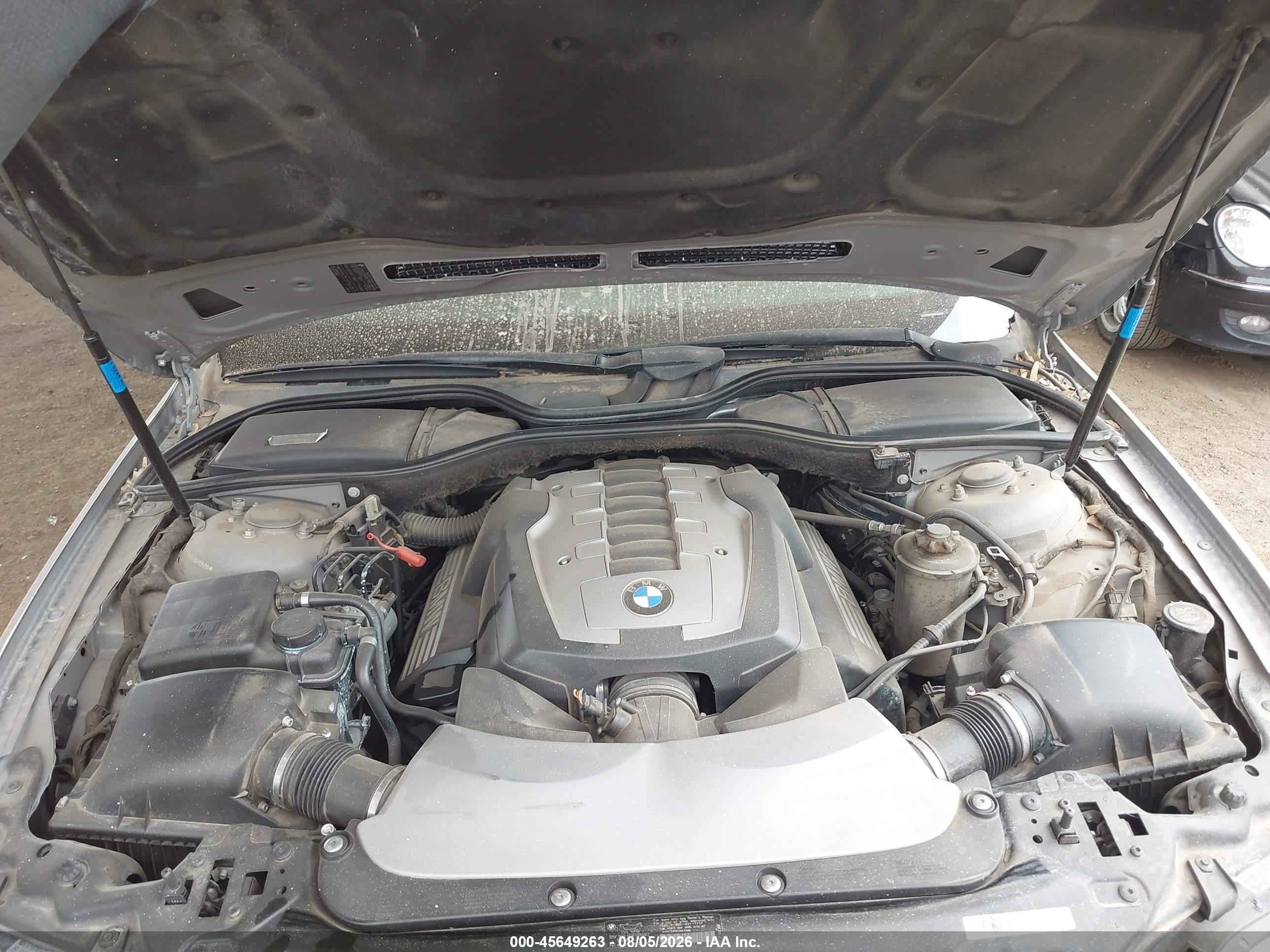2008 Bmw 750li   Gray vin: WBAHN83538DT83590