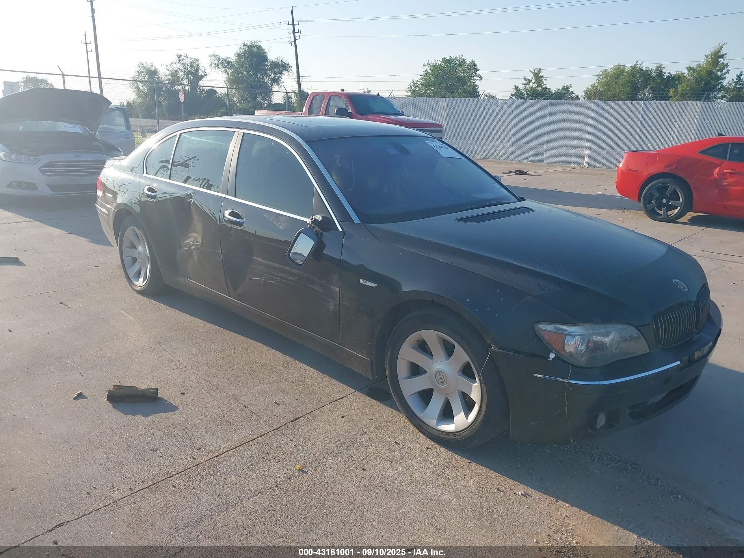 2006 Bmw 750li   Black vin: WBAHN83546DT30927