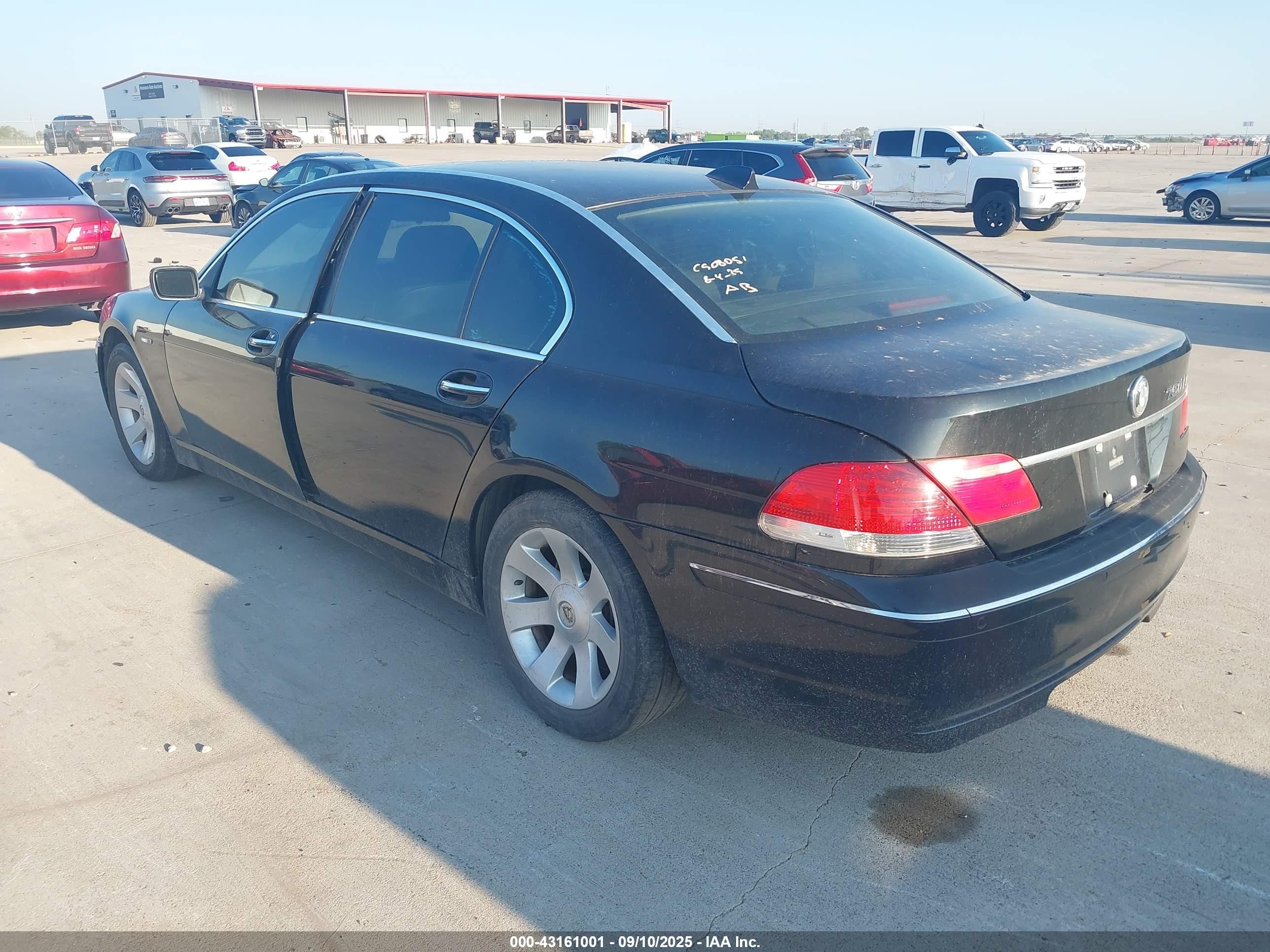 2006 Bmw 750li   Black vin: WBAHN83546DT30927