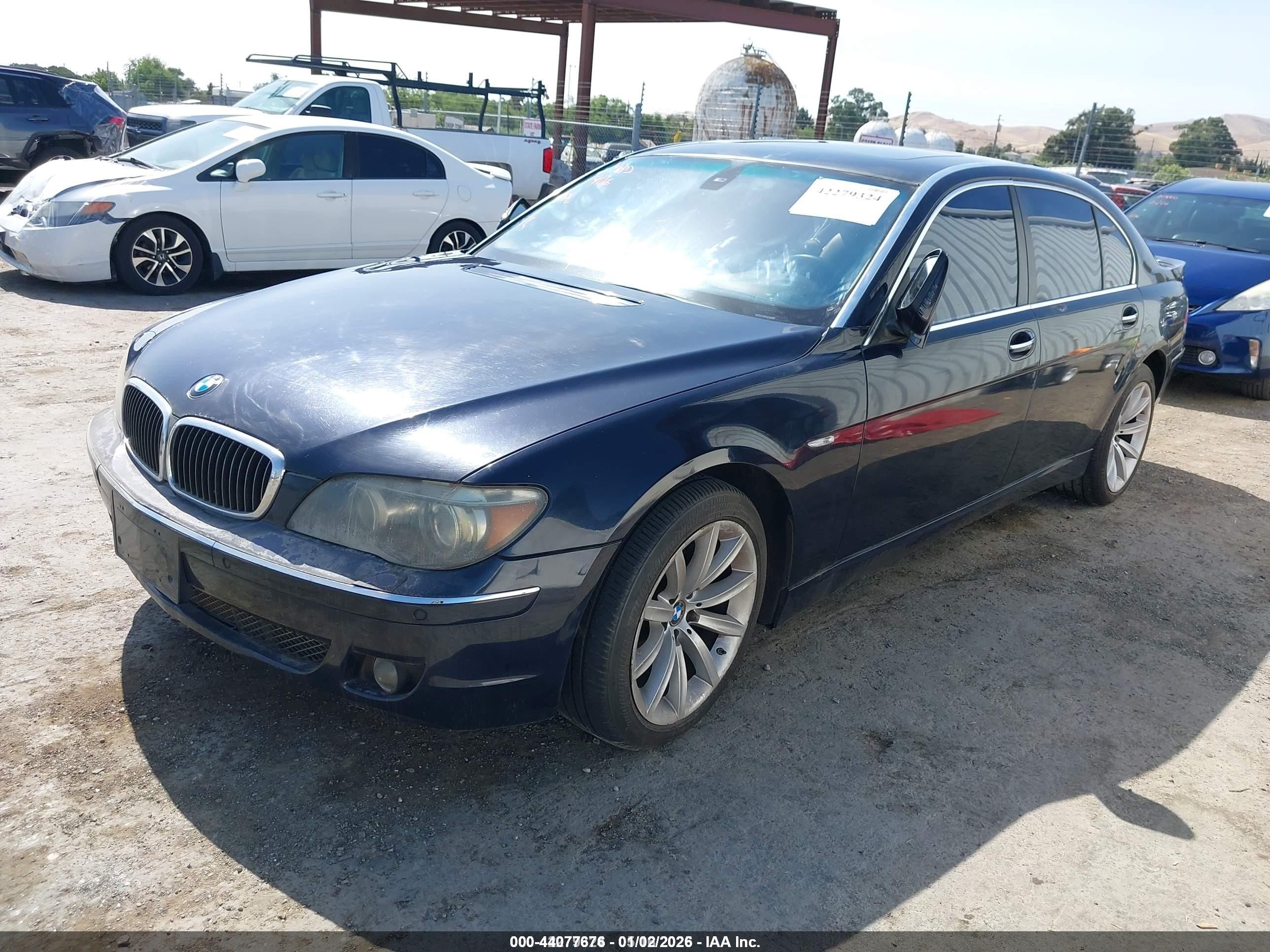 2007 Bmw 750li   Dark Blue vin: WBAHN83547DT65971