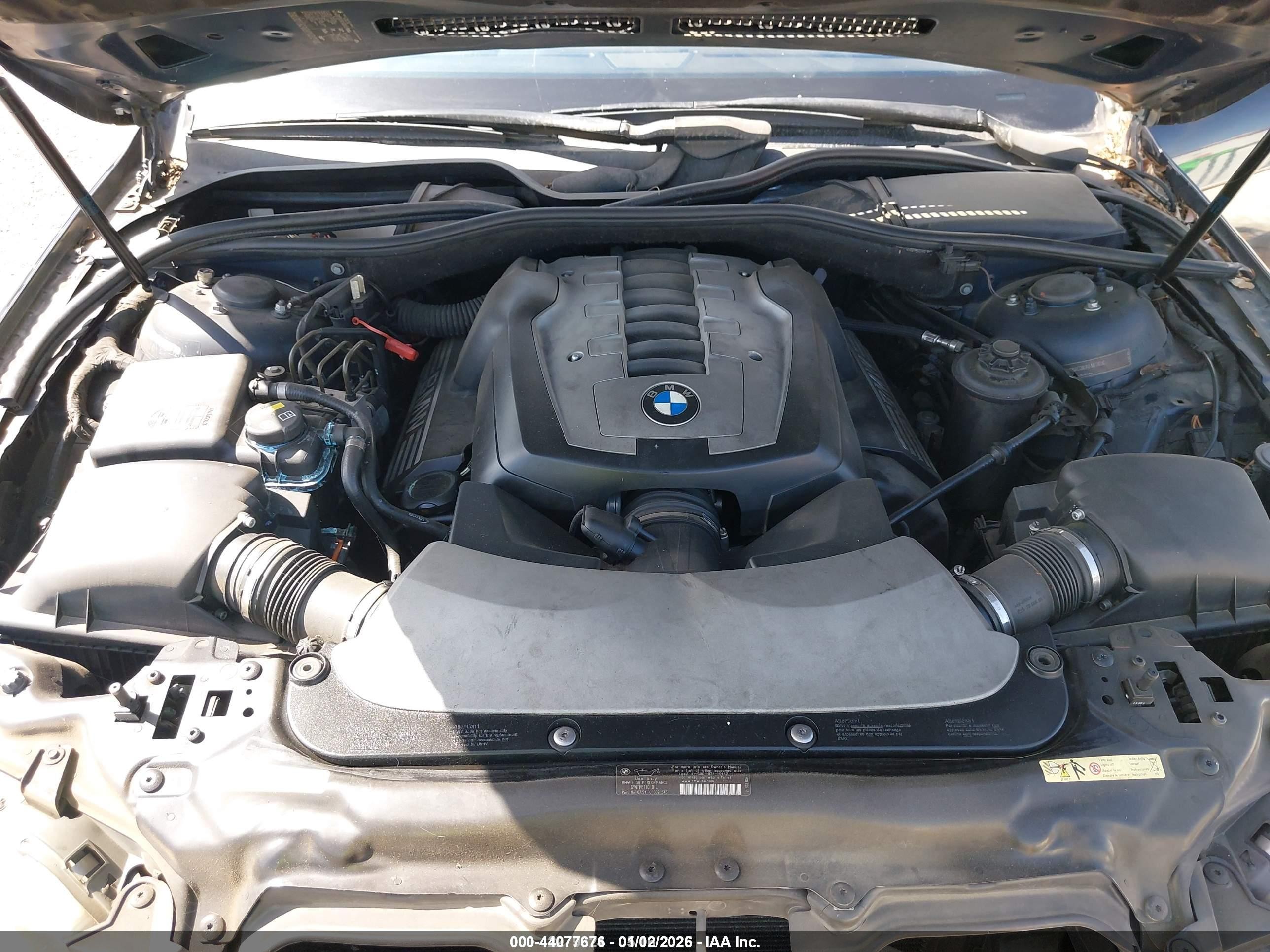 2007 Bmw 750li   Dark Blue vin: WBAHN83547DT65971
