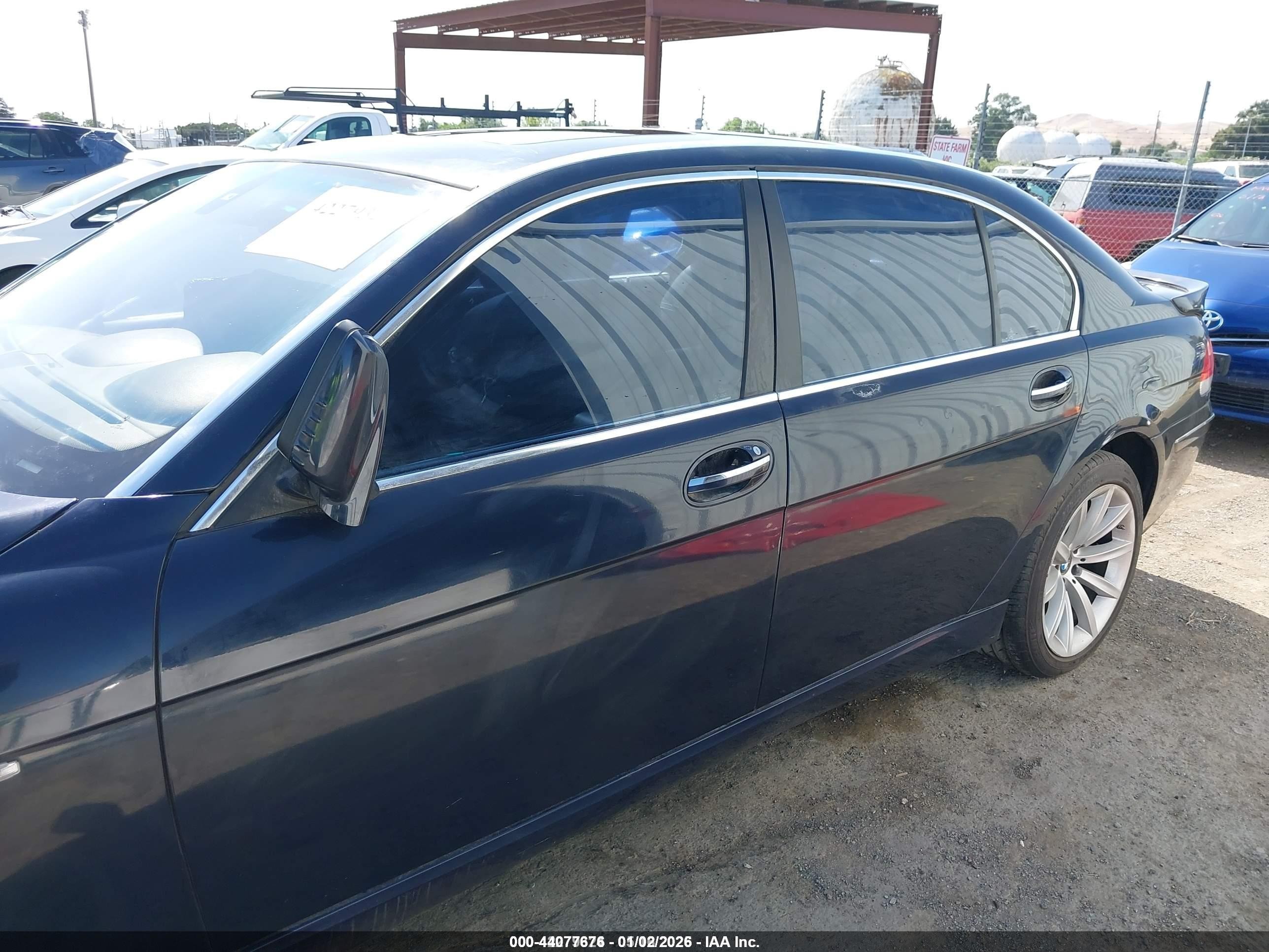 2007 Bmw 750li   Dark Blue vin: WBAHN83547DT65971