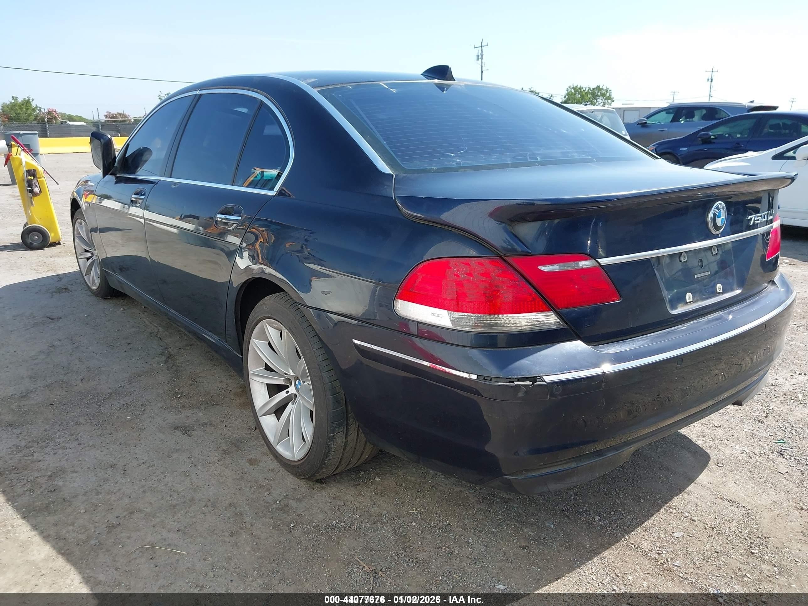 2007 Bmw 750li   Dark Blue vin: WBAHN83547DT65971