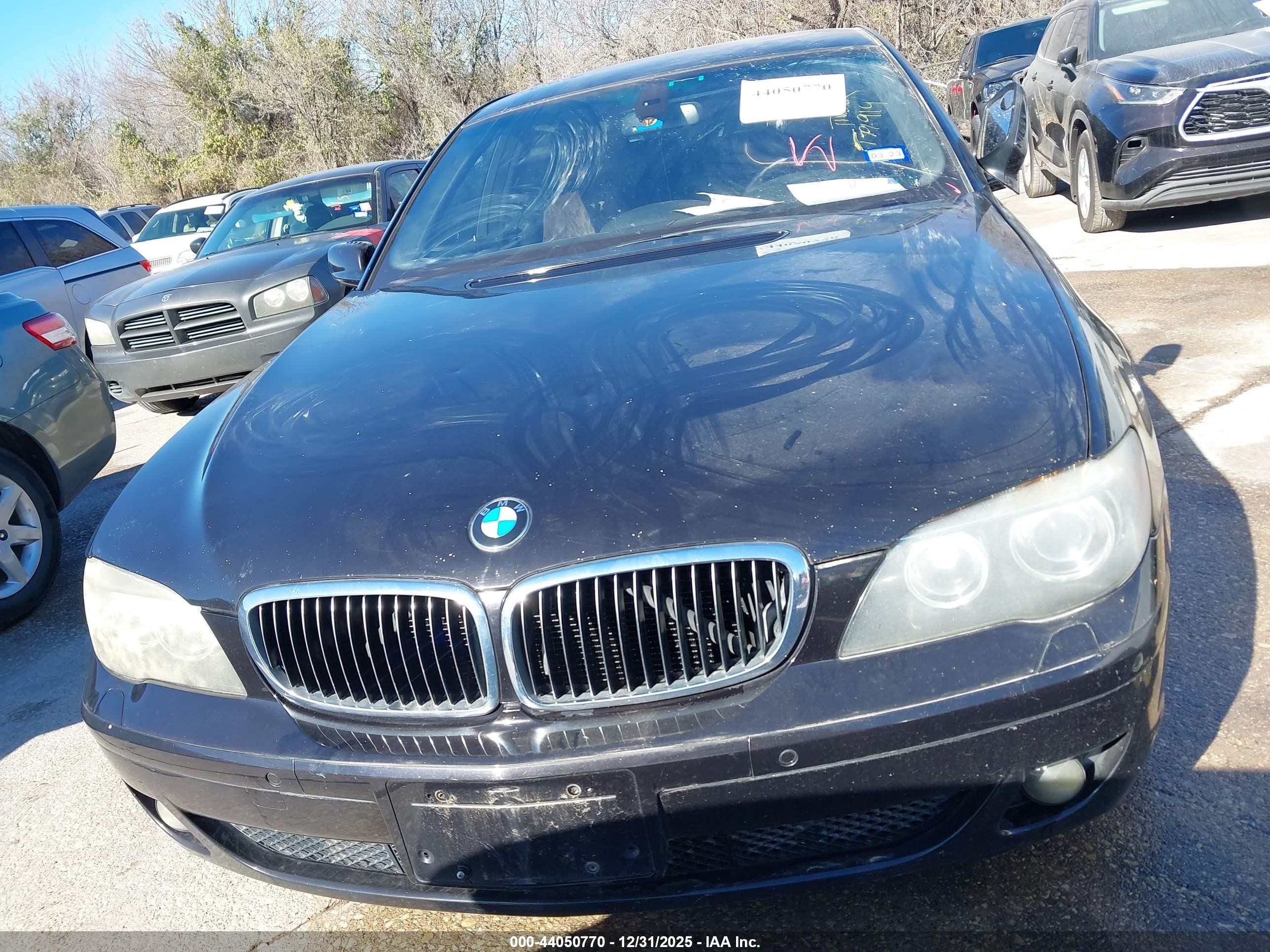 2008 Bmw 750li   Черный vin: WBAHN83548DT79919
