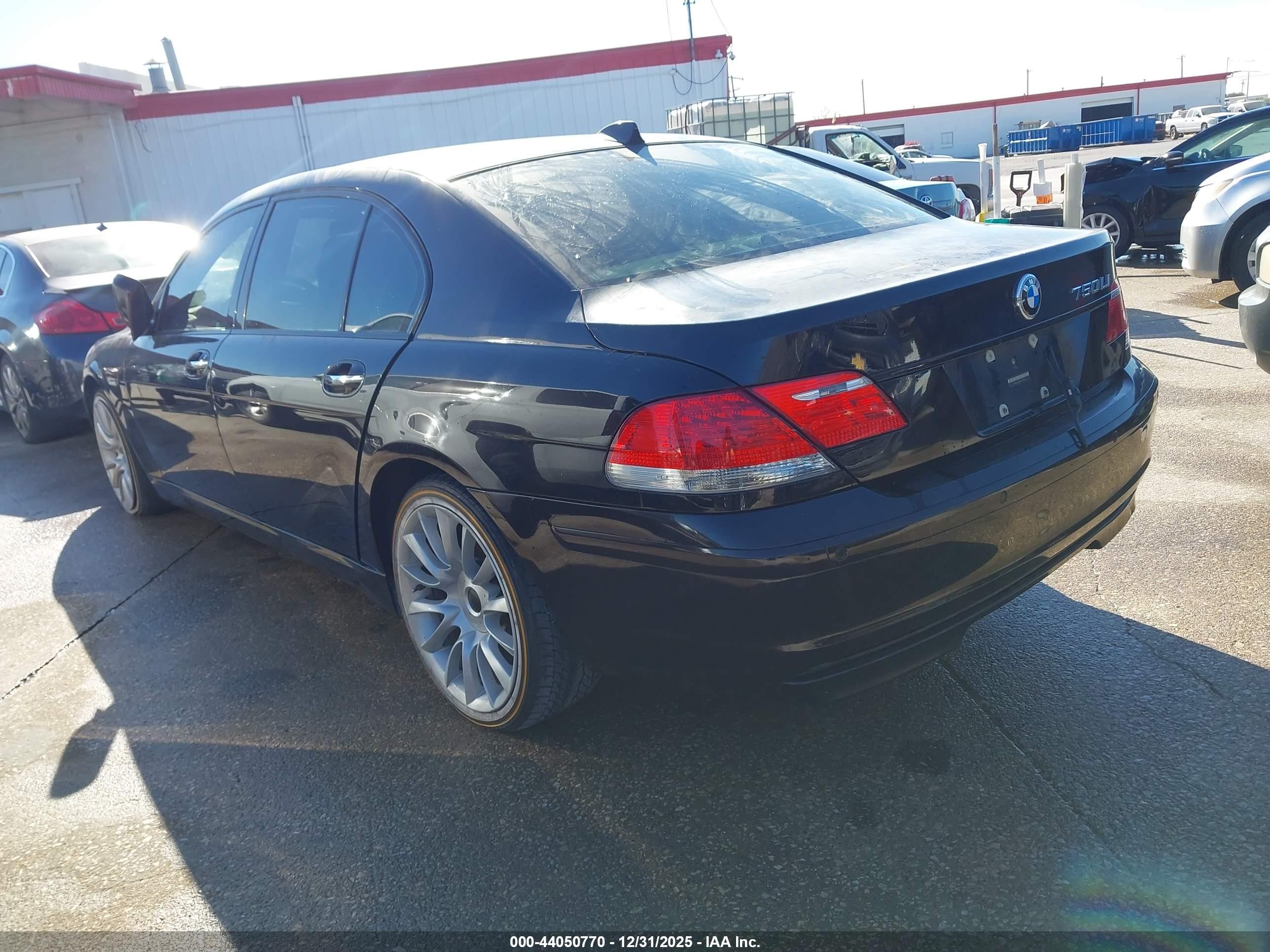 2008 Bmw 750li   Черный vin: WBAHN83548DT79919