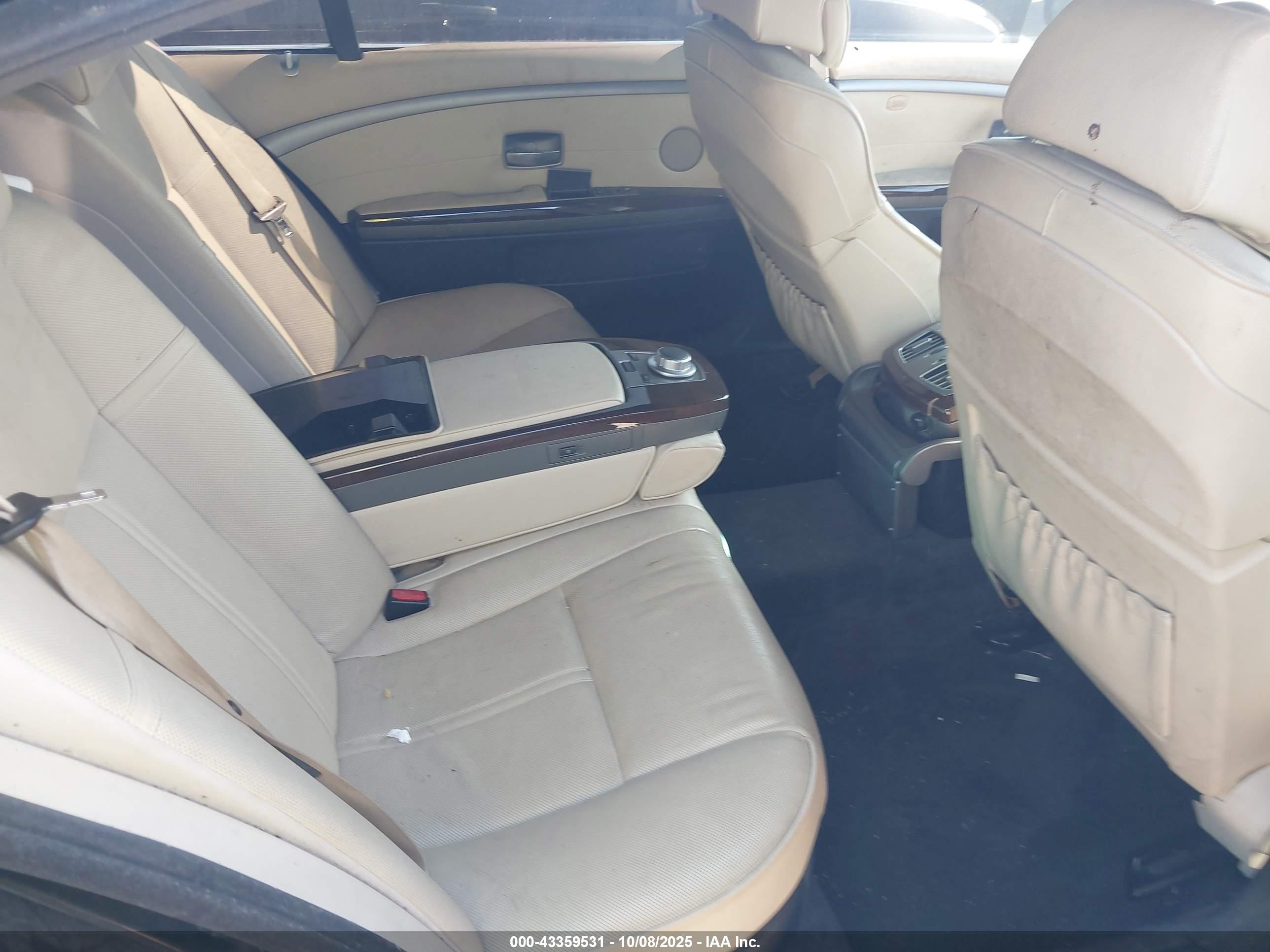 2008 Bmw 750li   Black vin: WBAHN83548DT81007