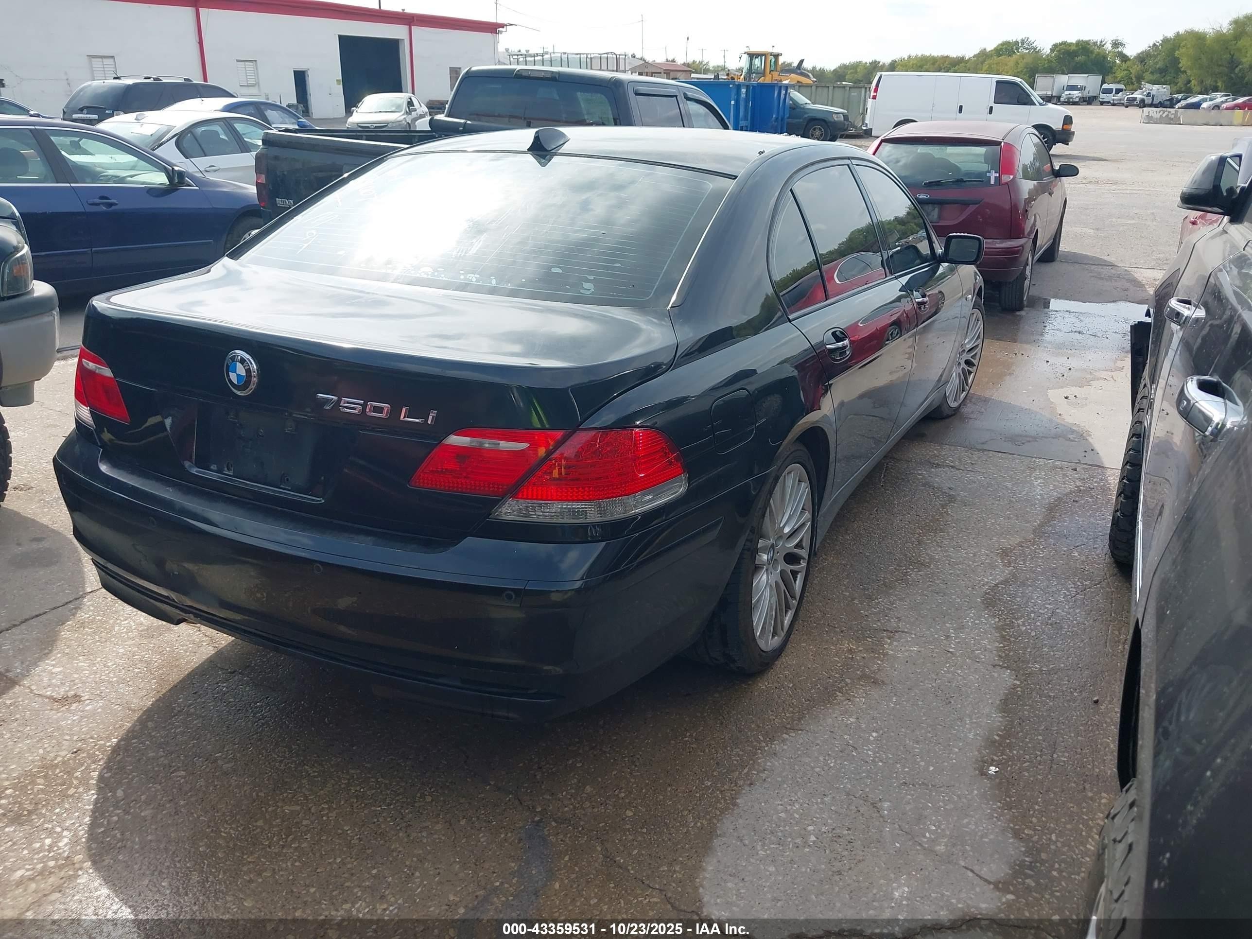 2008 Bmw 750li   Black vin: WBAHN83548DT81007