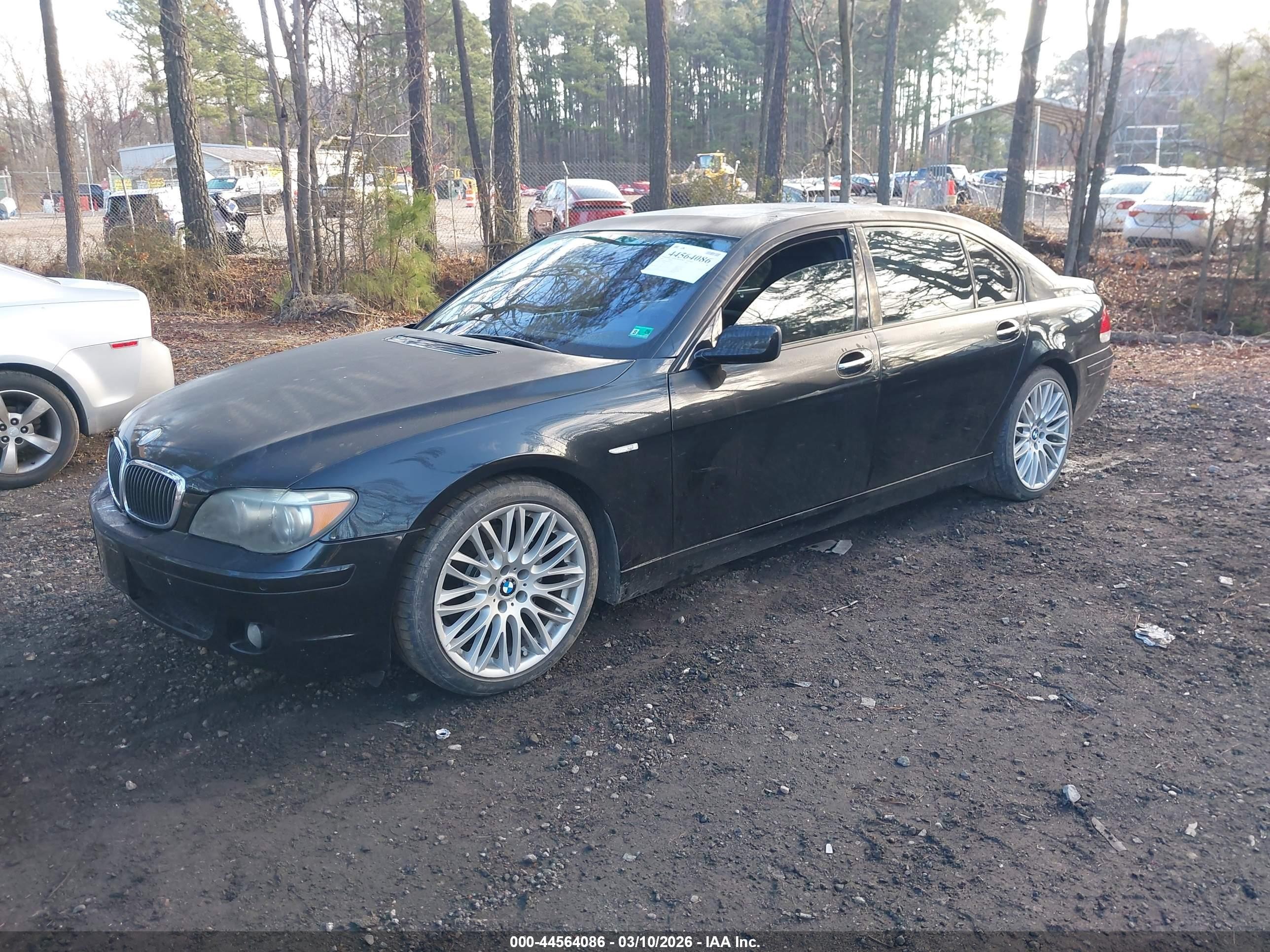 2008 Bmw 750li   Black vin: WBAHN83548DT84019