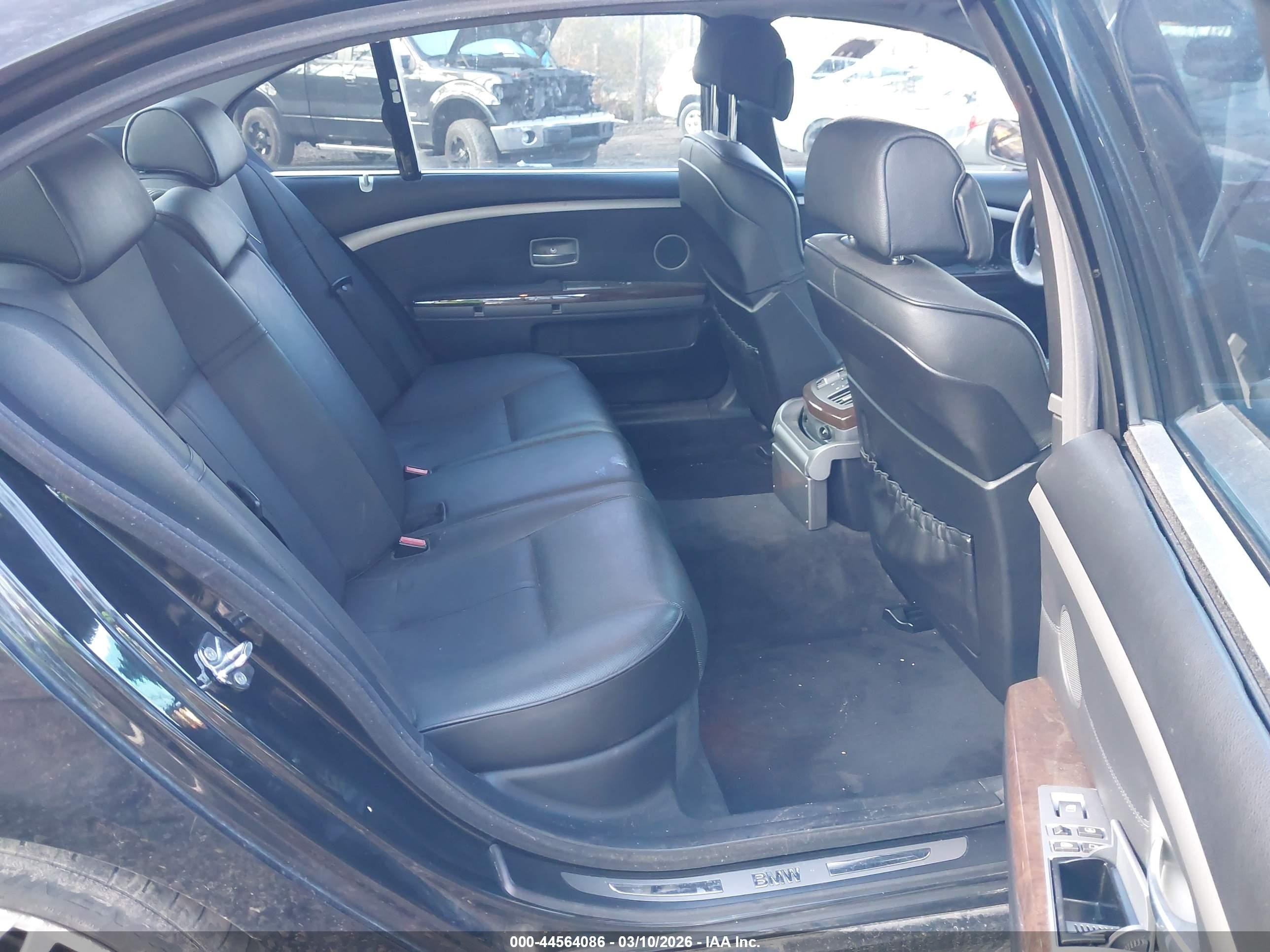2008 Bmw 750li   Black vin: WBAHN83548DT84019