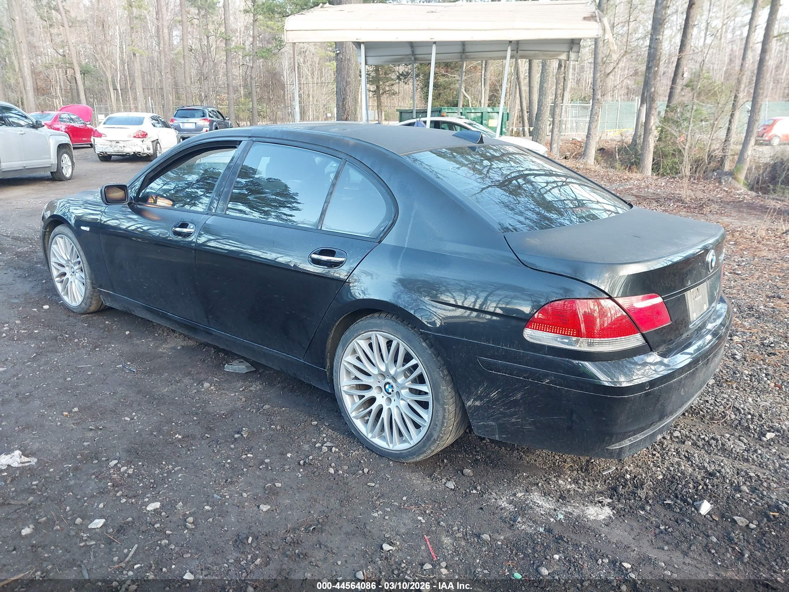 2008 Bmw 750li   Black vin: WBAHN83548DT84019