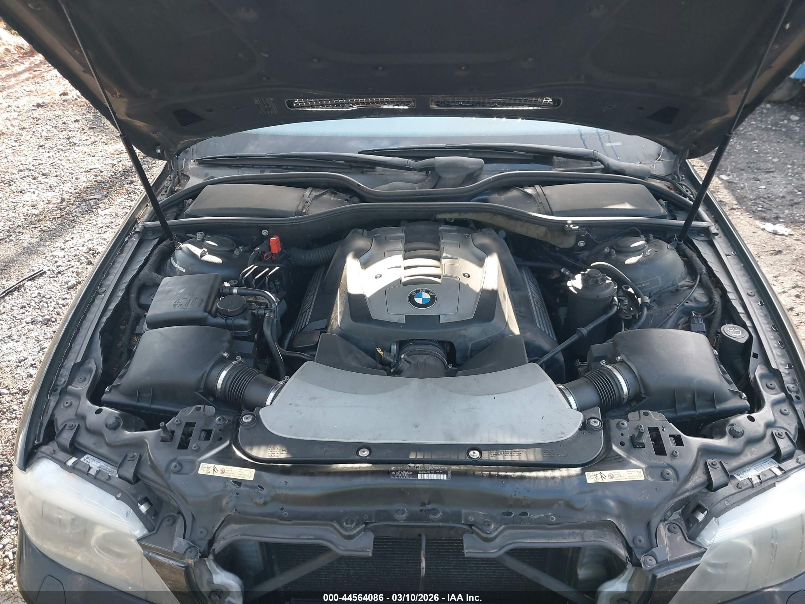2008 Bmw 750li   Black vin: WBAHN83548DT84019