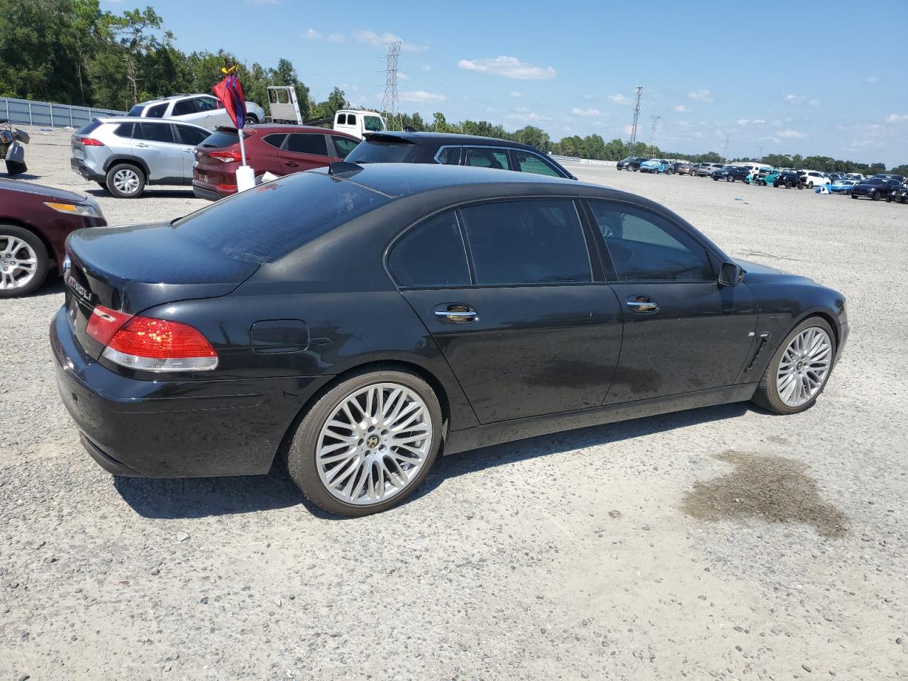 2008 Bmw 750 Li Черный vin: WBAHN83548DT84179