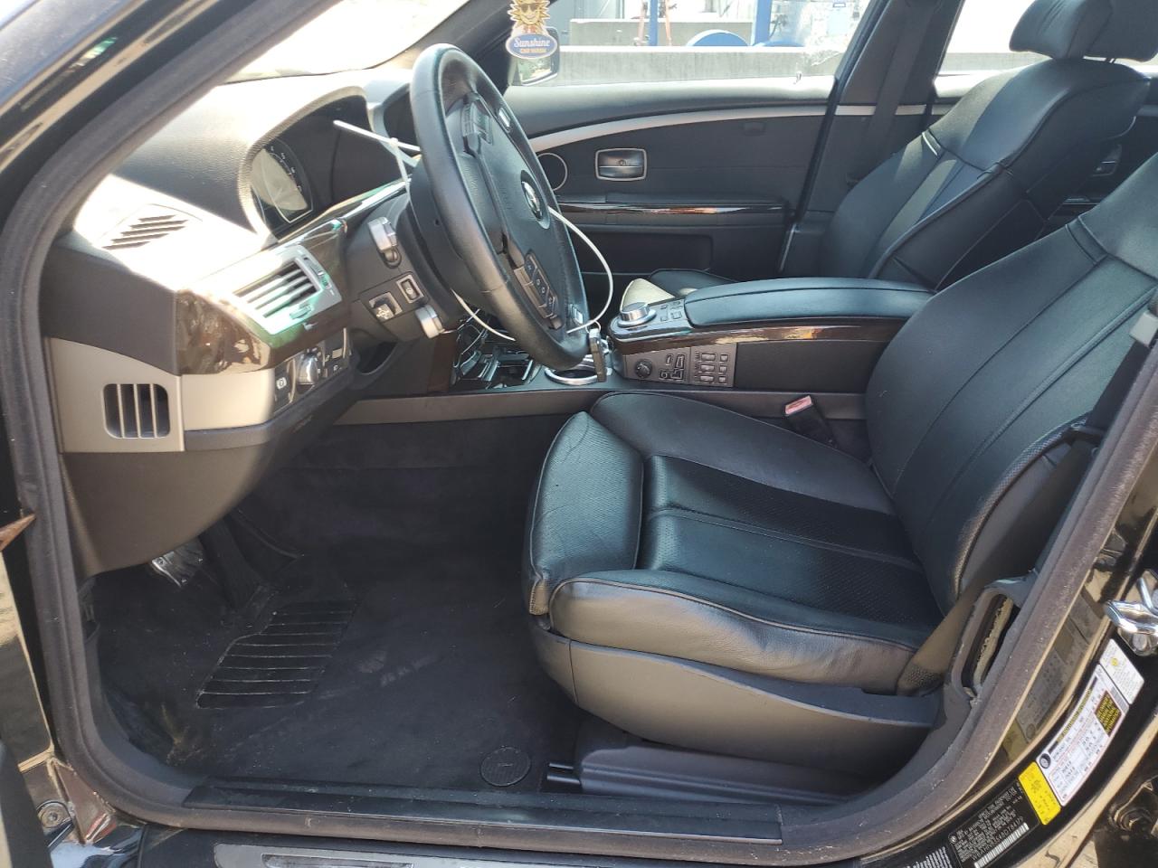 2008 Bmw 750 Li Черный vin: WBAHN83548DT84179