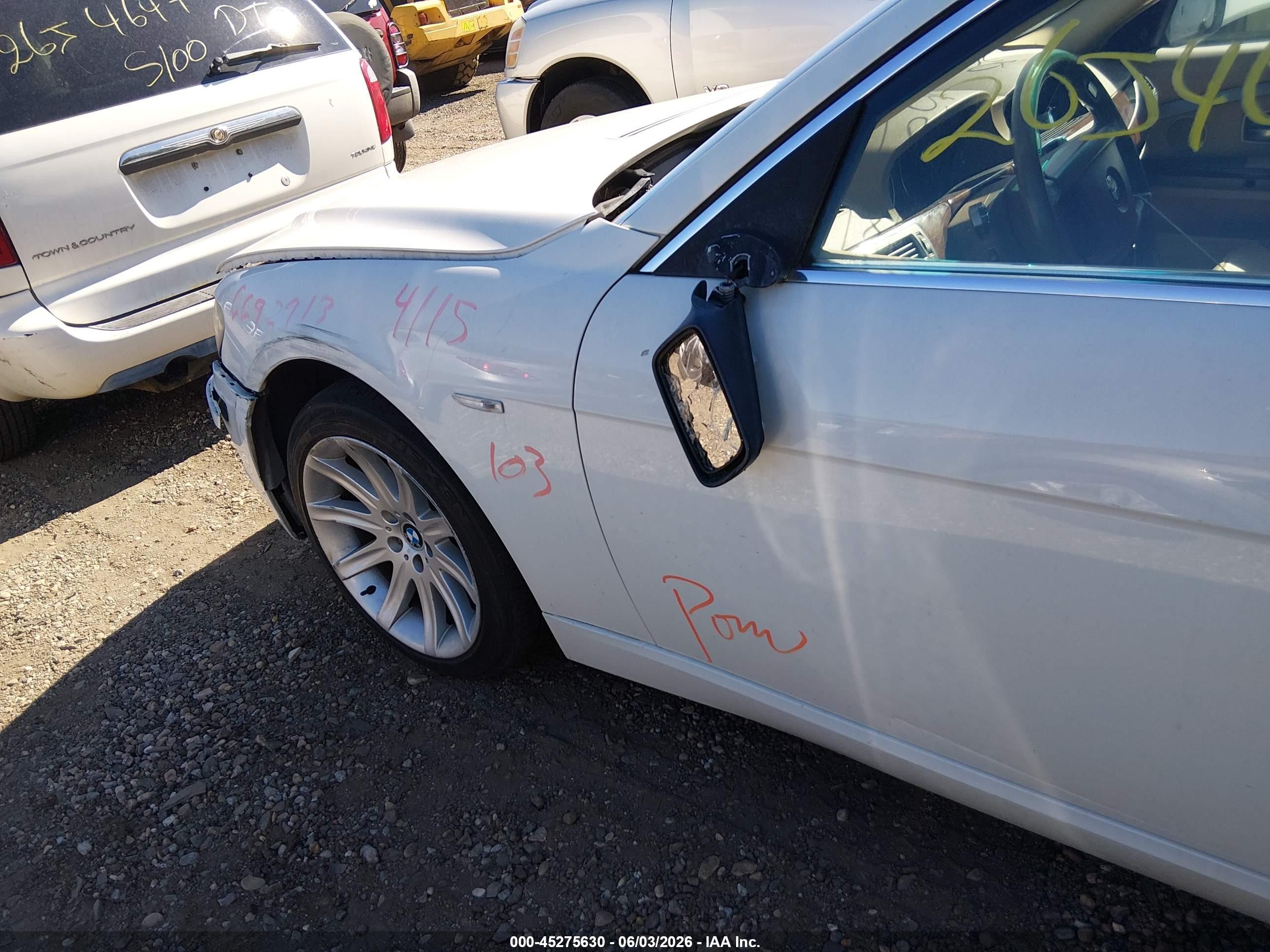 2006 Bmw 750li   White vin: WBAHN83556DT25364