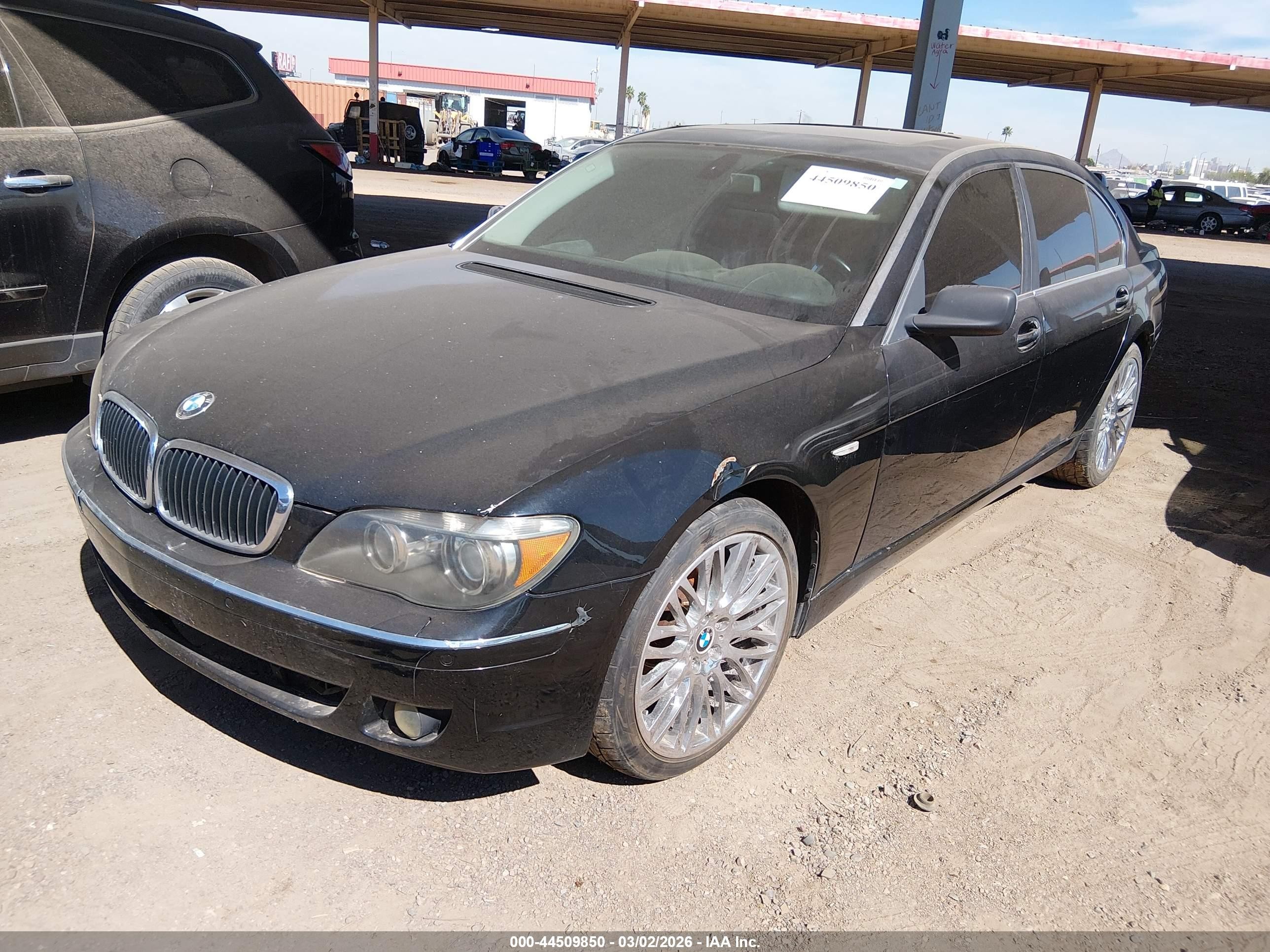 2006 Bmw 750li   Black vin: WBAHN83556DT26501
