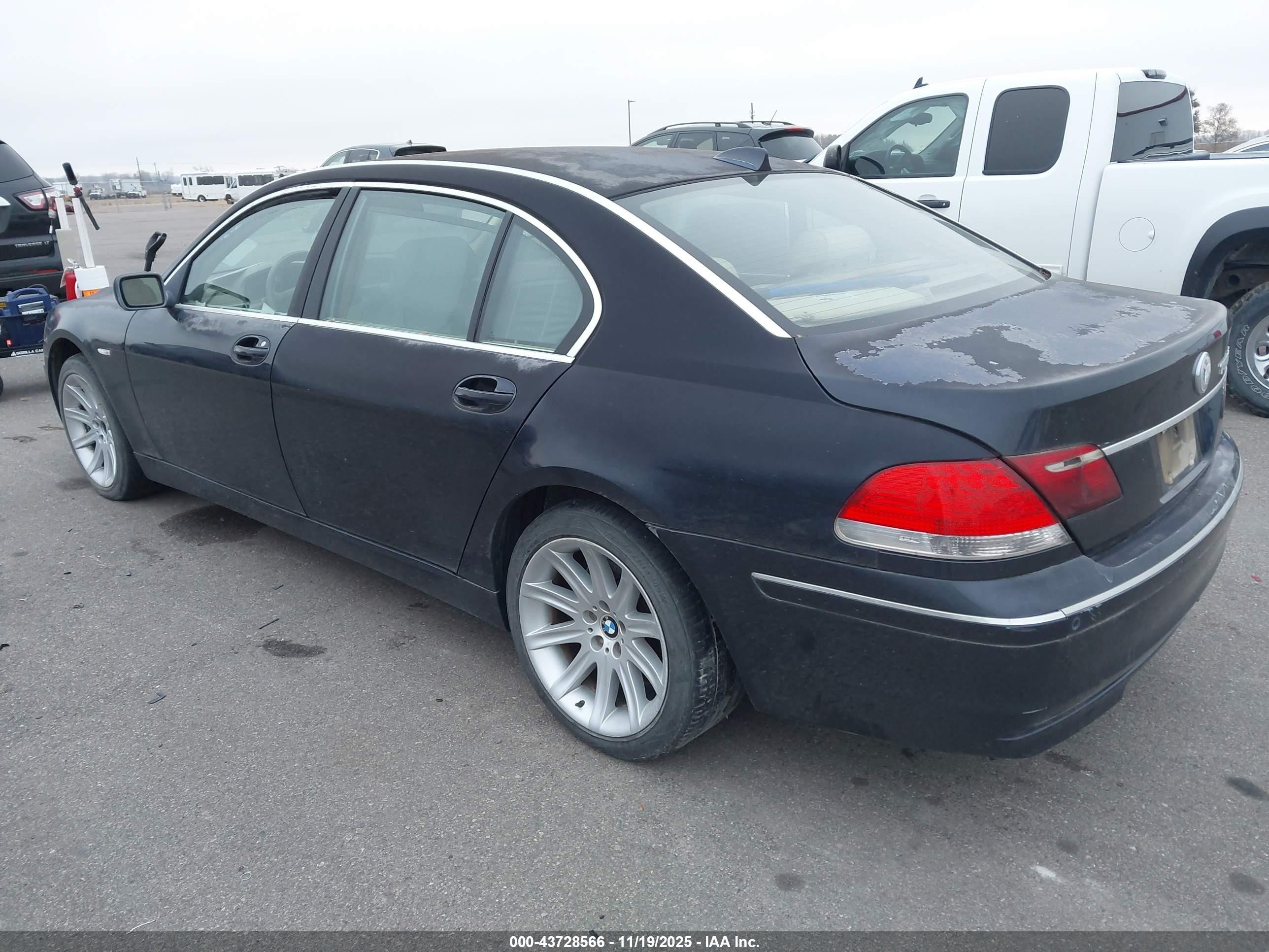 2006 Bmw 750li   Black vin: WBAHN83556DT38549