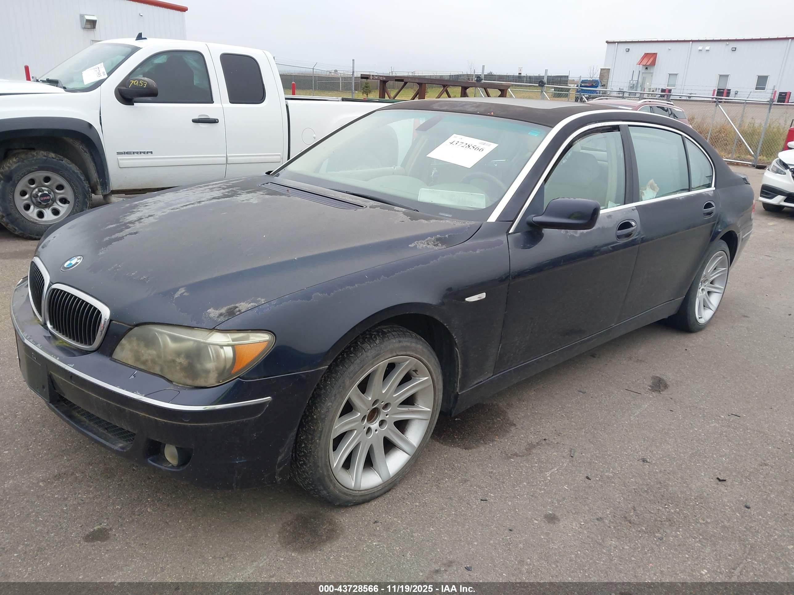 2006 Bmw 750li   Black vin: WBAHN83556DT38549