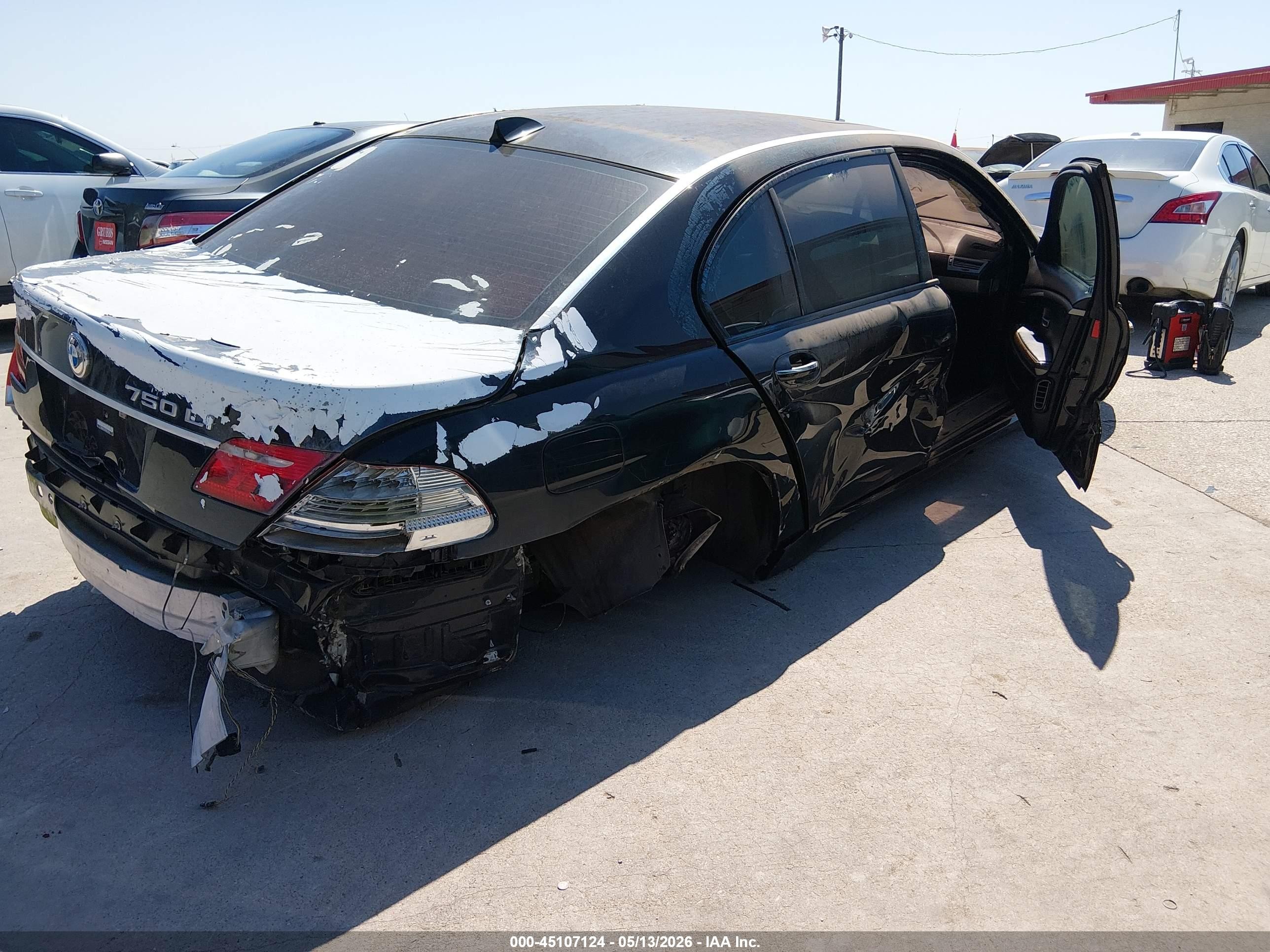 2006 Bmw 750li   Black vin: WBAHN83556DT59045