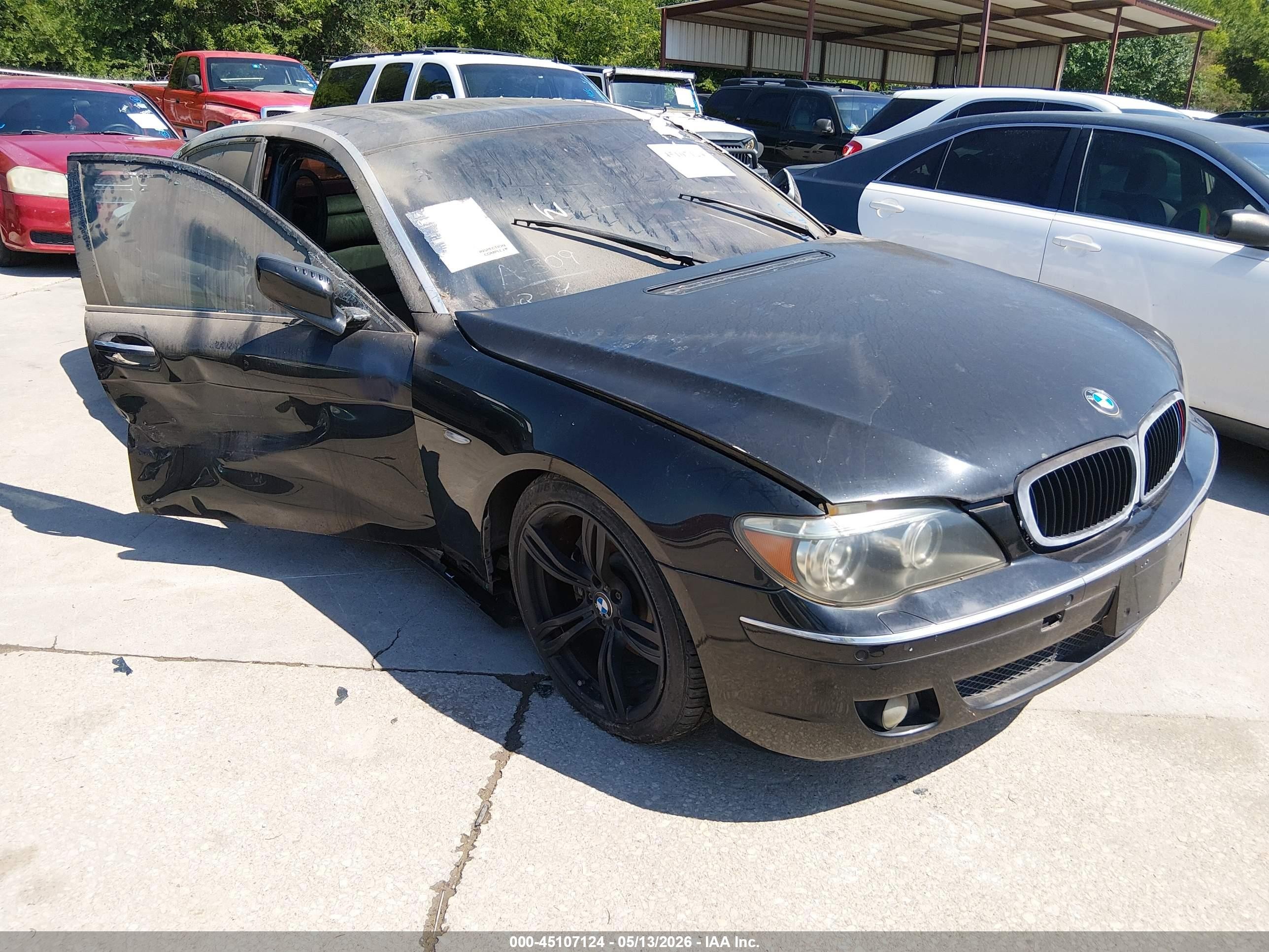 2006 Bmw 750li   Black vin: WBAHN83556DT59045