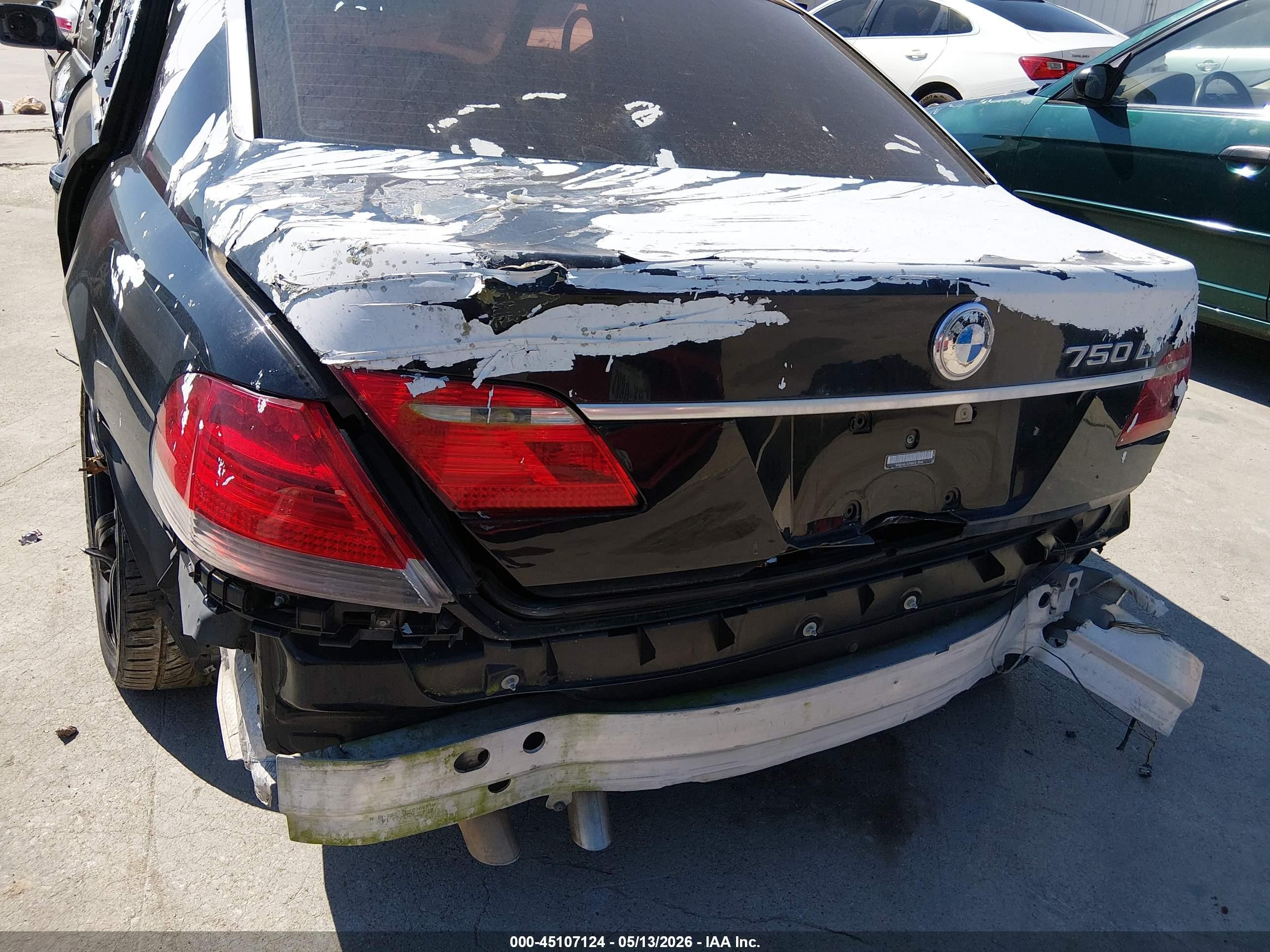 2006 Bmw 750li   Black vin: WBAHN83556DT59045